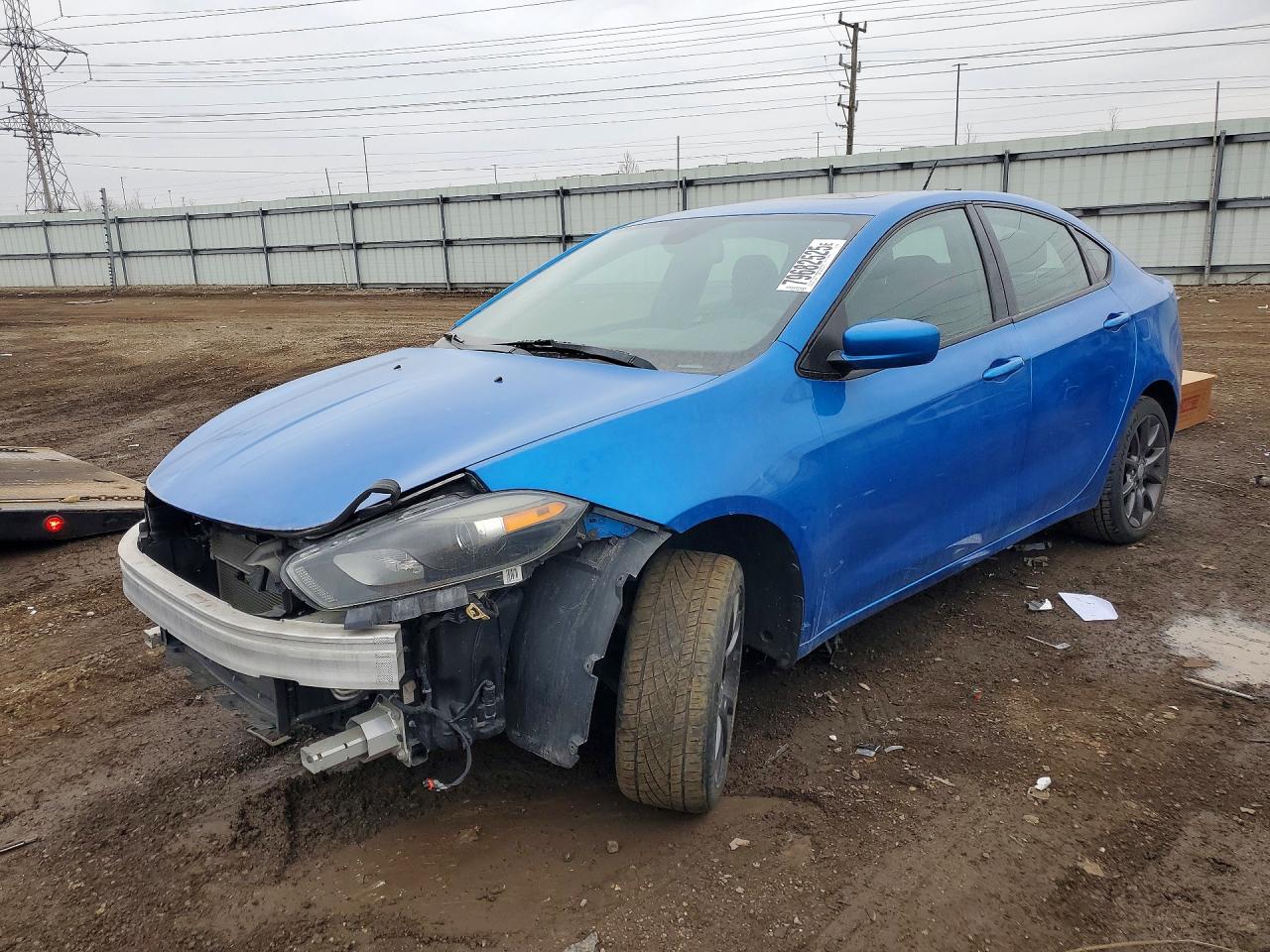 2015 Dodge Dart Sxt Blue vin: 1C3CDFBB2FD404698