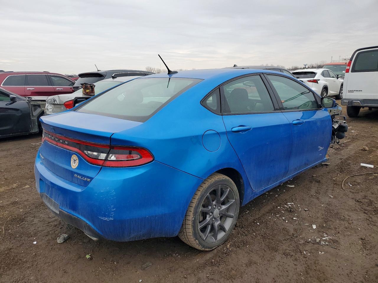 2015 Dodge Dart Sxt Синий vin: 1C3CDFBB2FD404698