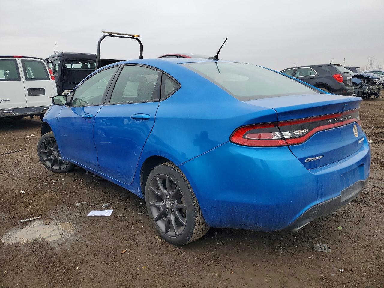 2015 Dodge Dart Sxt Синий vin: 1C3CDFBB2FD404698