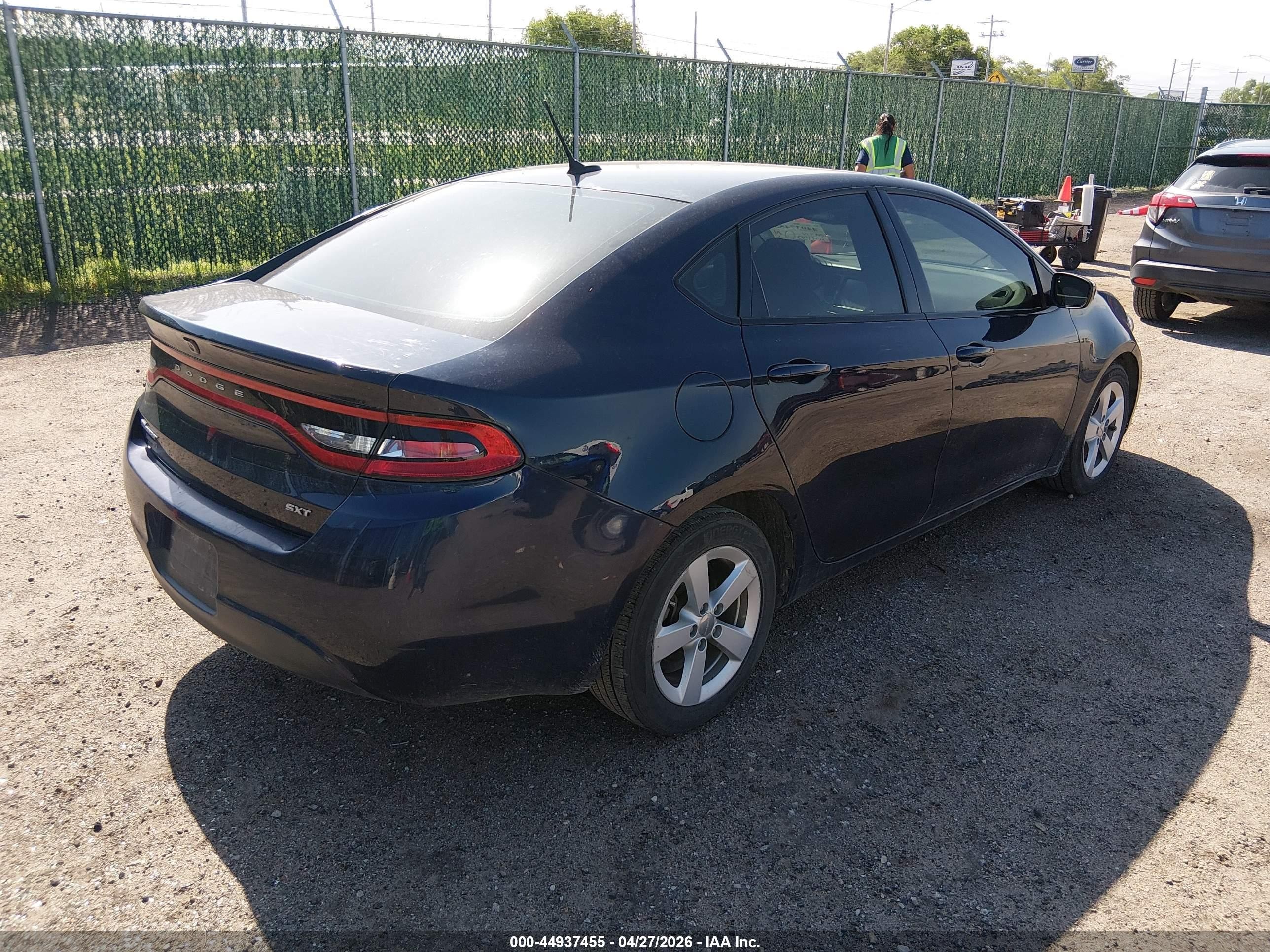 2015 Dodge Dart Sxt Blue vin: 1C3CDFBB2FD415121