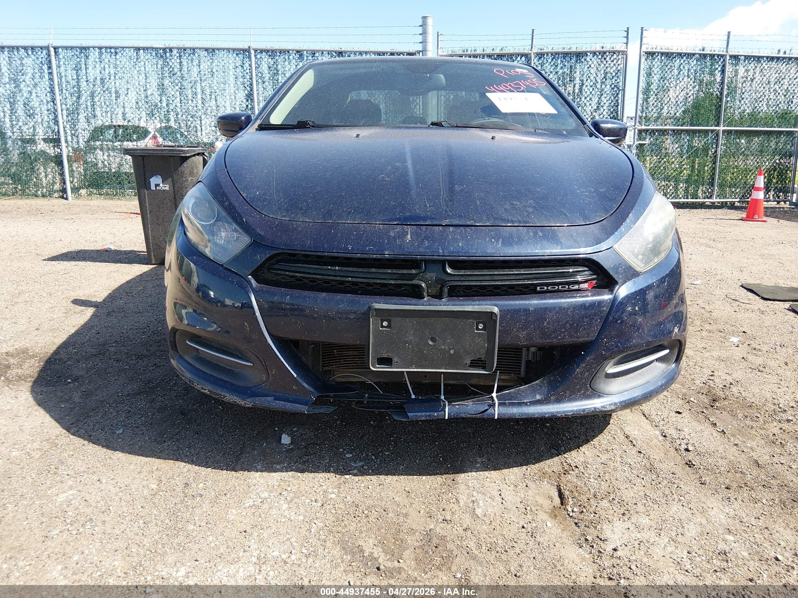 2015 Dodge Dart Sxt Blue vin: 1C3CDFBB2FD415121