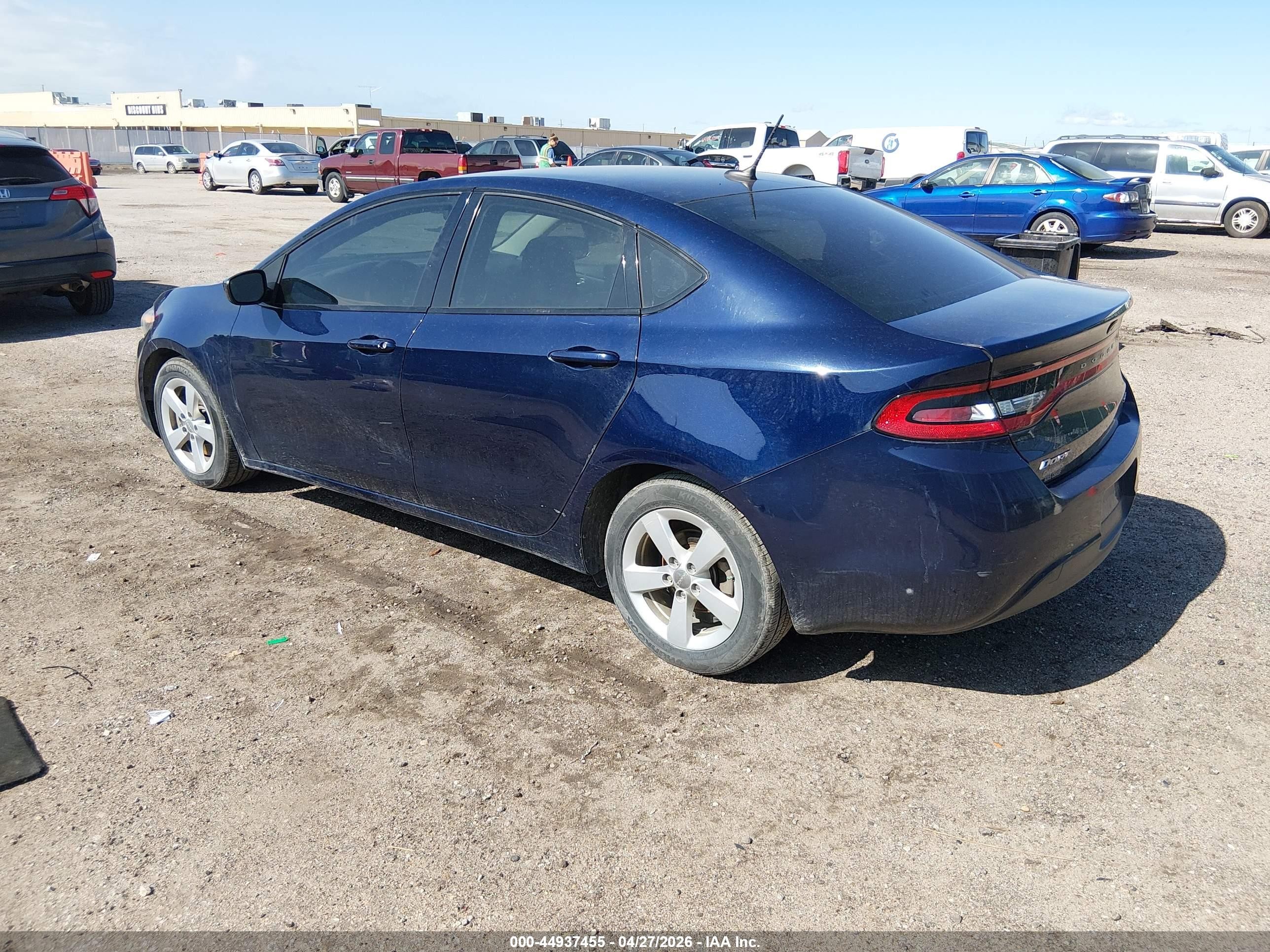 2015 Dodge Dart Sxt Blue vin: 1C3CDFBB2FD415121
