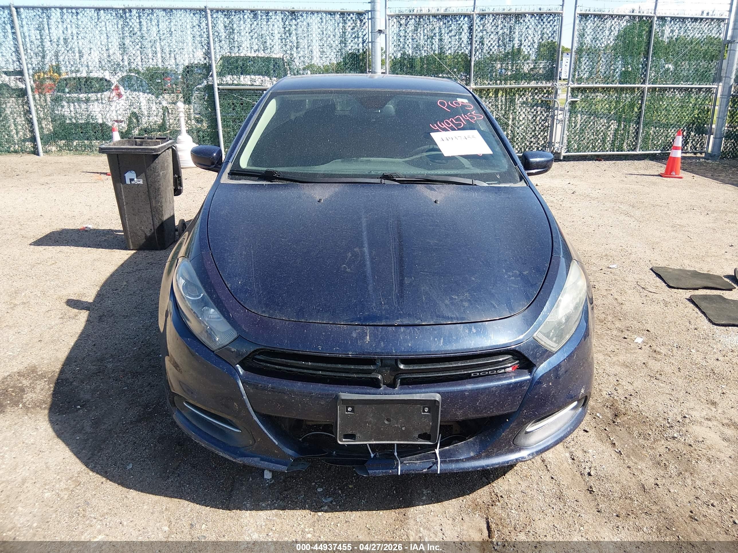 2015 Dodge Dart Sxt Blue vin: 1C3CDFBB2FD415121