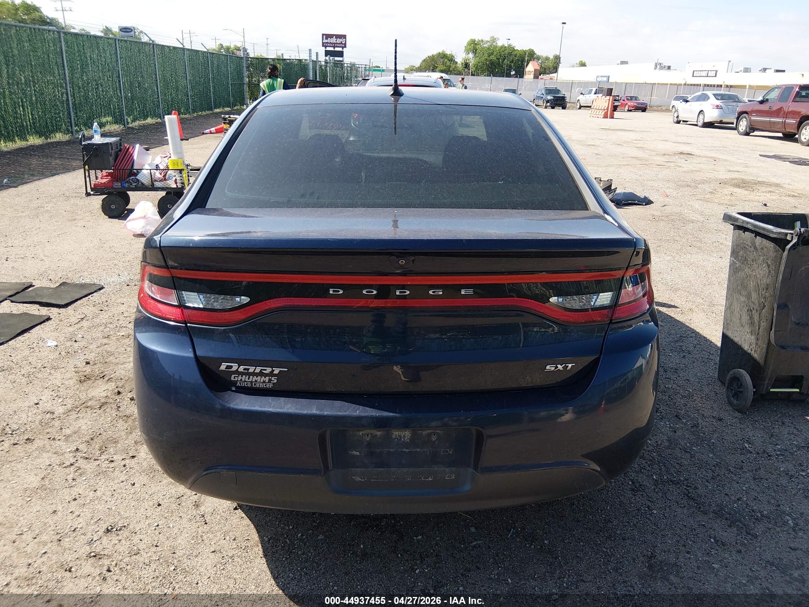 2015 Dodge Dart Sxt Blue vin: 1C3CDFBB2FD415121