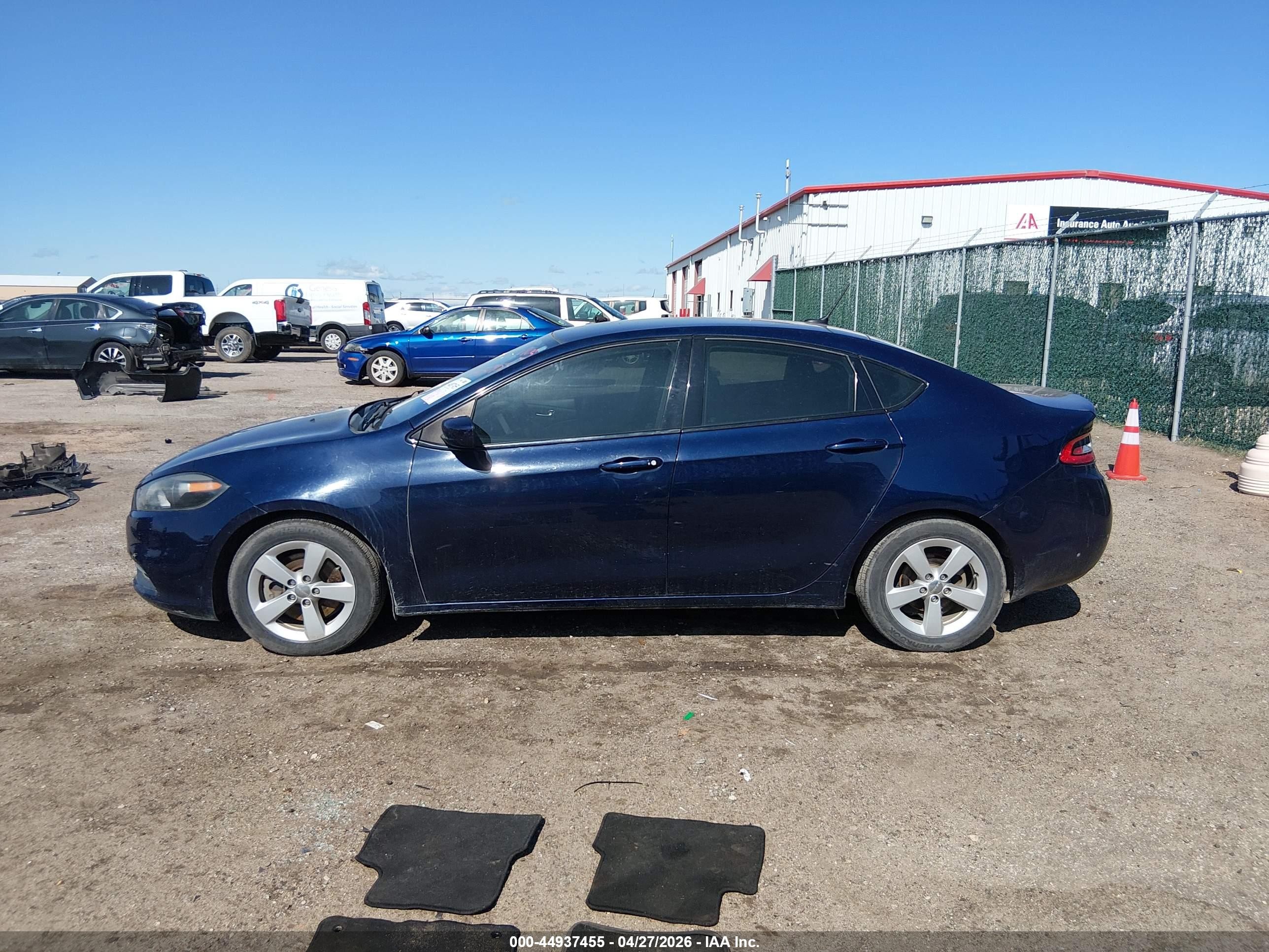 2015 Dodge Dart Sxt Blue vin: 1C3CDFBB2FD415121