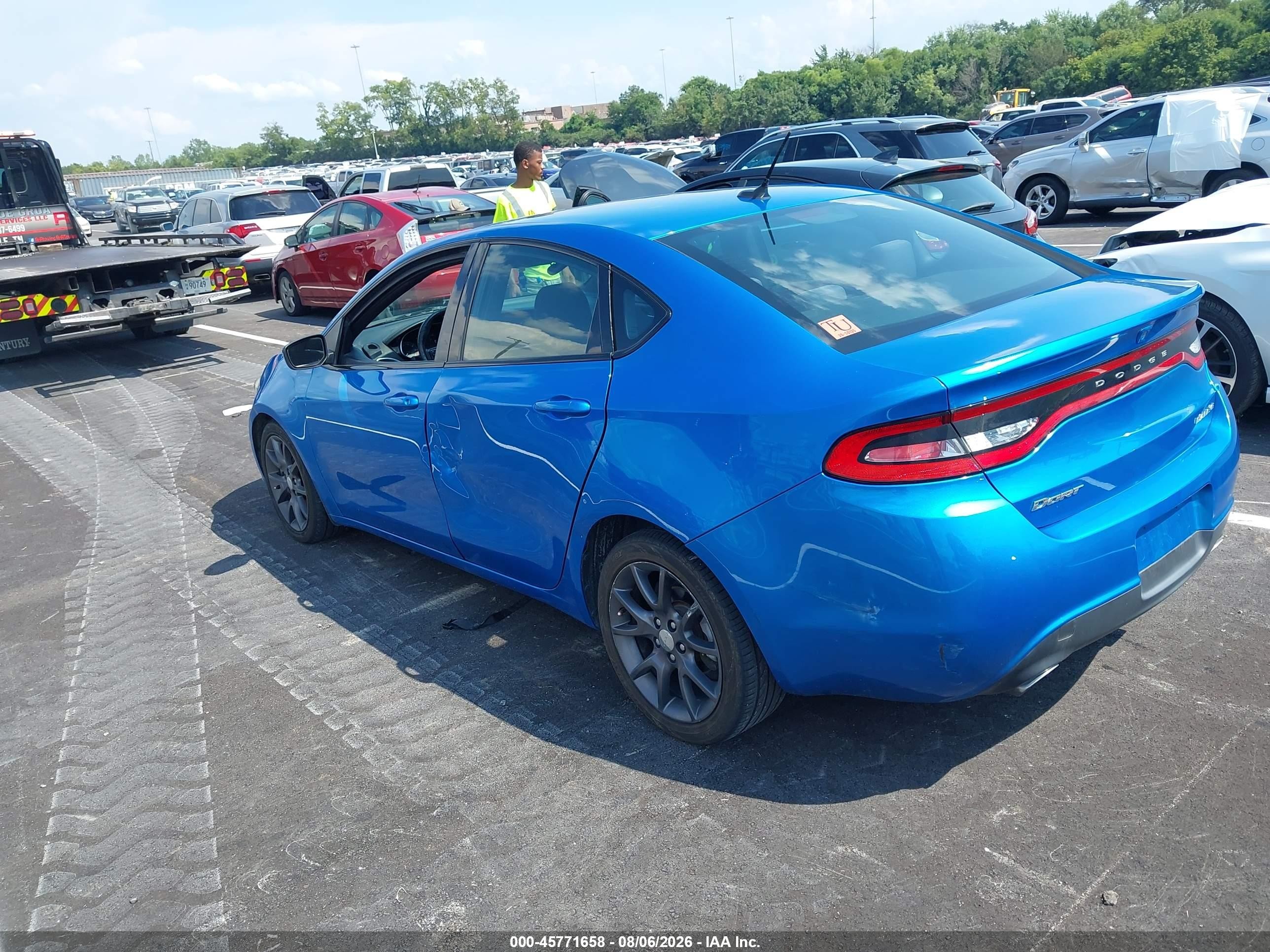 2015 Dodge Dart Sxt Blue vin: 1C3CDFBB2FD422473
