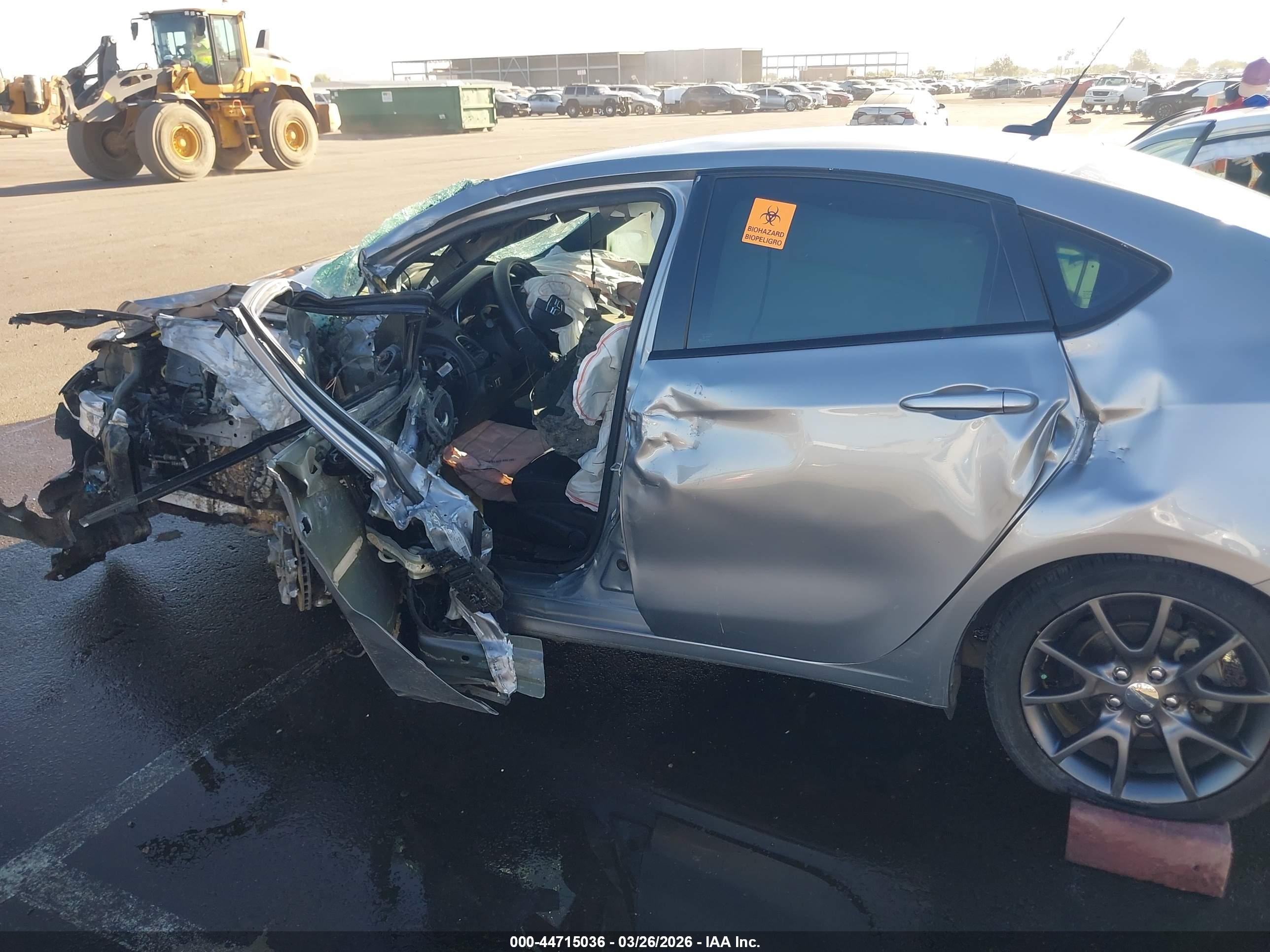 2016 Dodge Dart Sxt Silver vin: 1C3CDFBB2GD540475