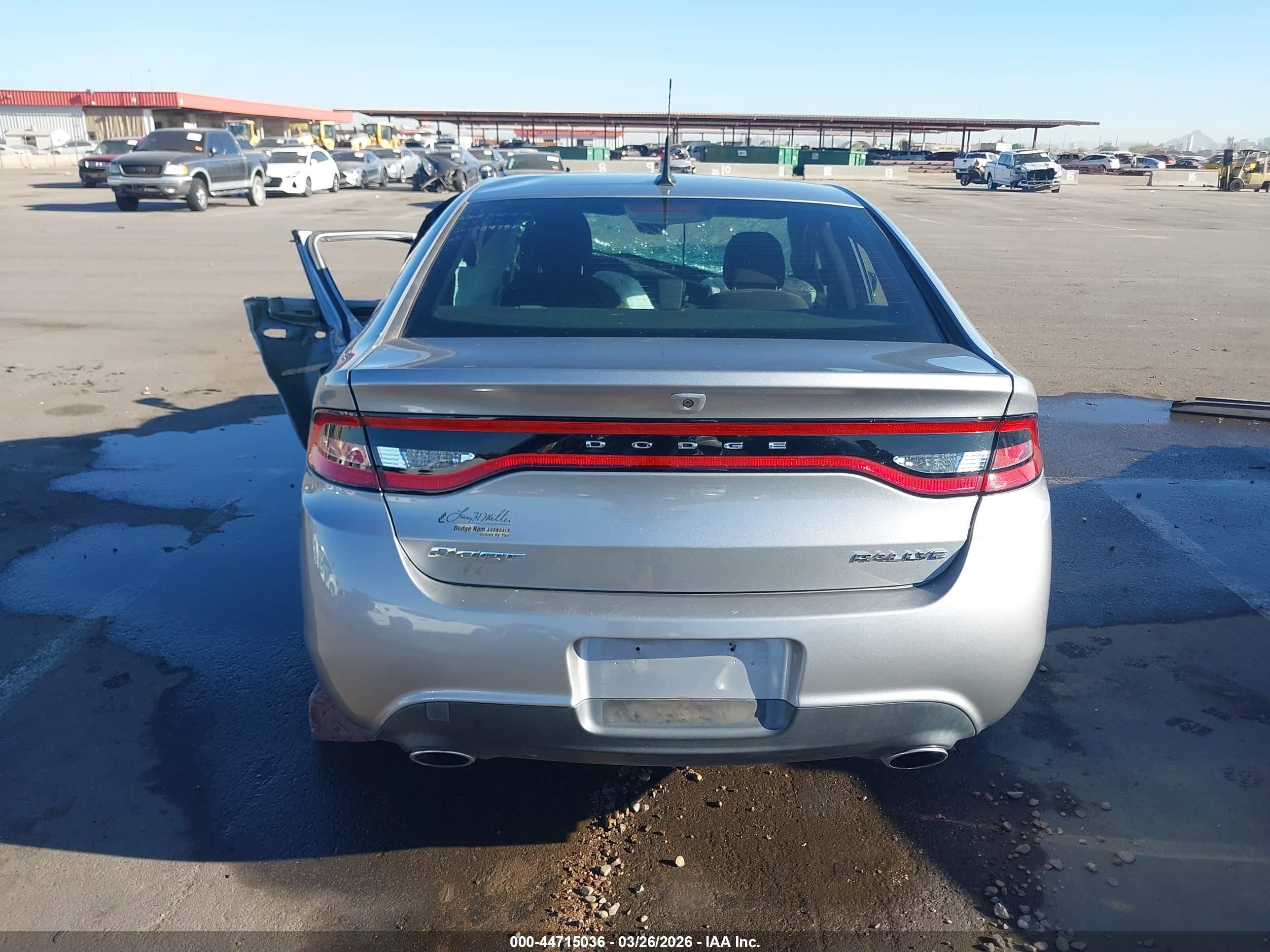 2016 Dodge Dart Sxt Silver vin: 1C3CDFBB2GD540475