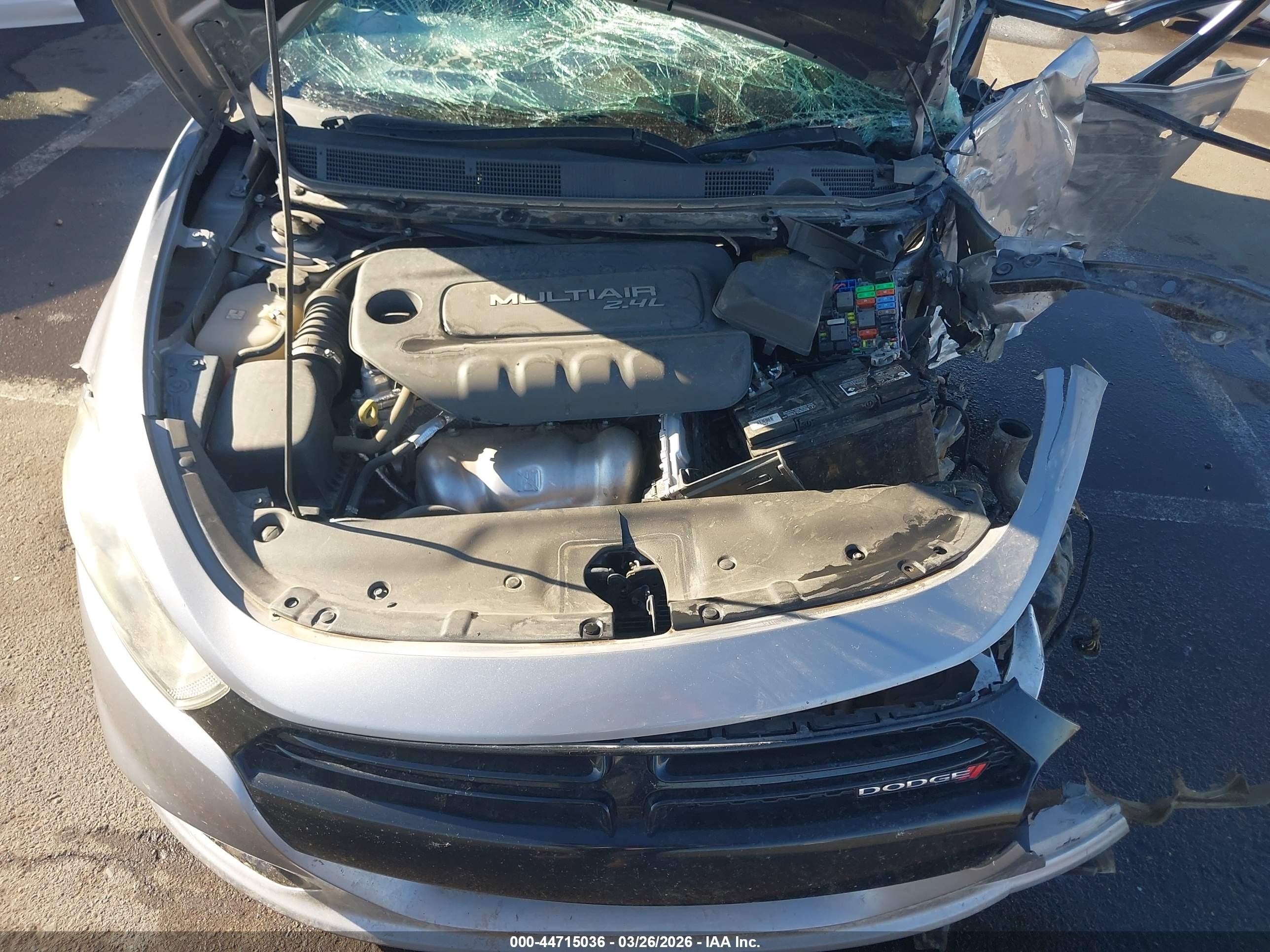 2016 Dodge Dart Sxt Silver vin: 1C3CDFBB2GD540475