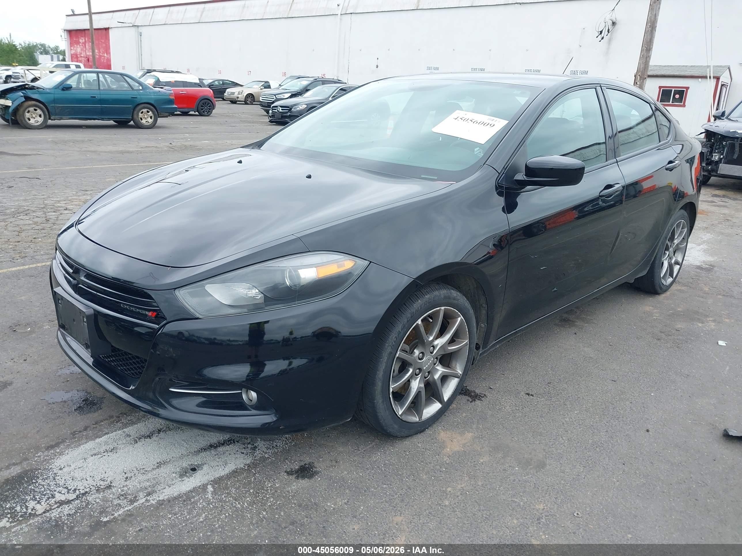2014 Dodge Dart Sxt Black vin: 1C3CDFBB3ED669628