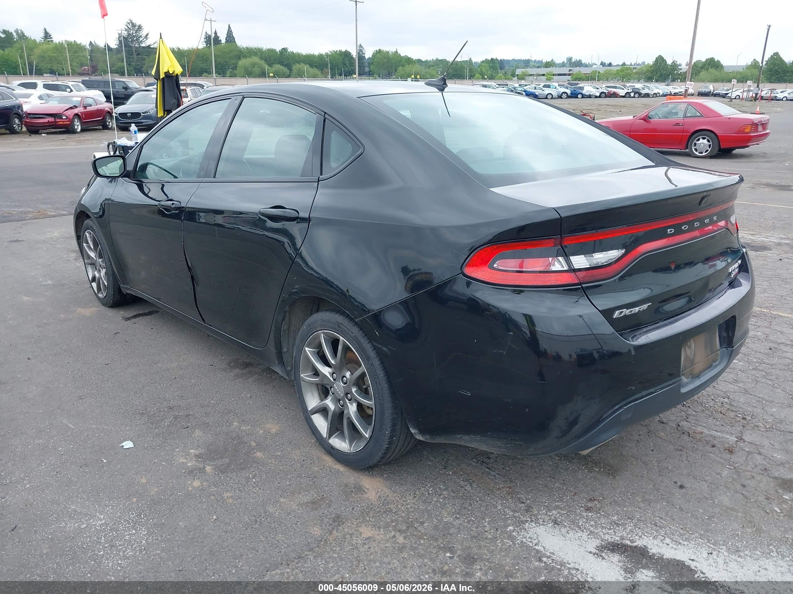 2014 Dodge Dart Sxt Black vin: 1C3CDFBB3ED669628