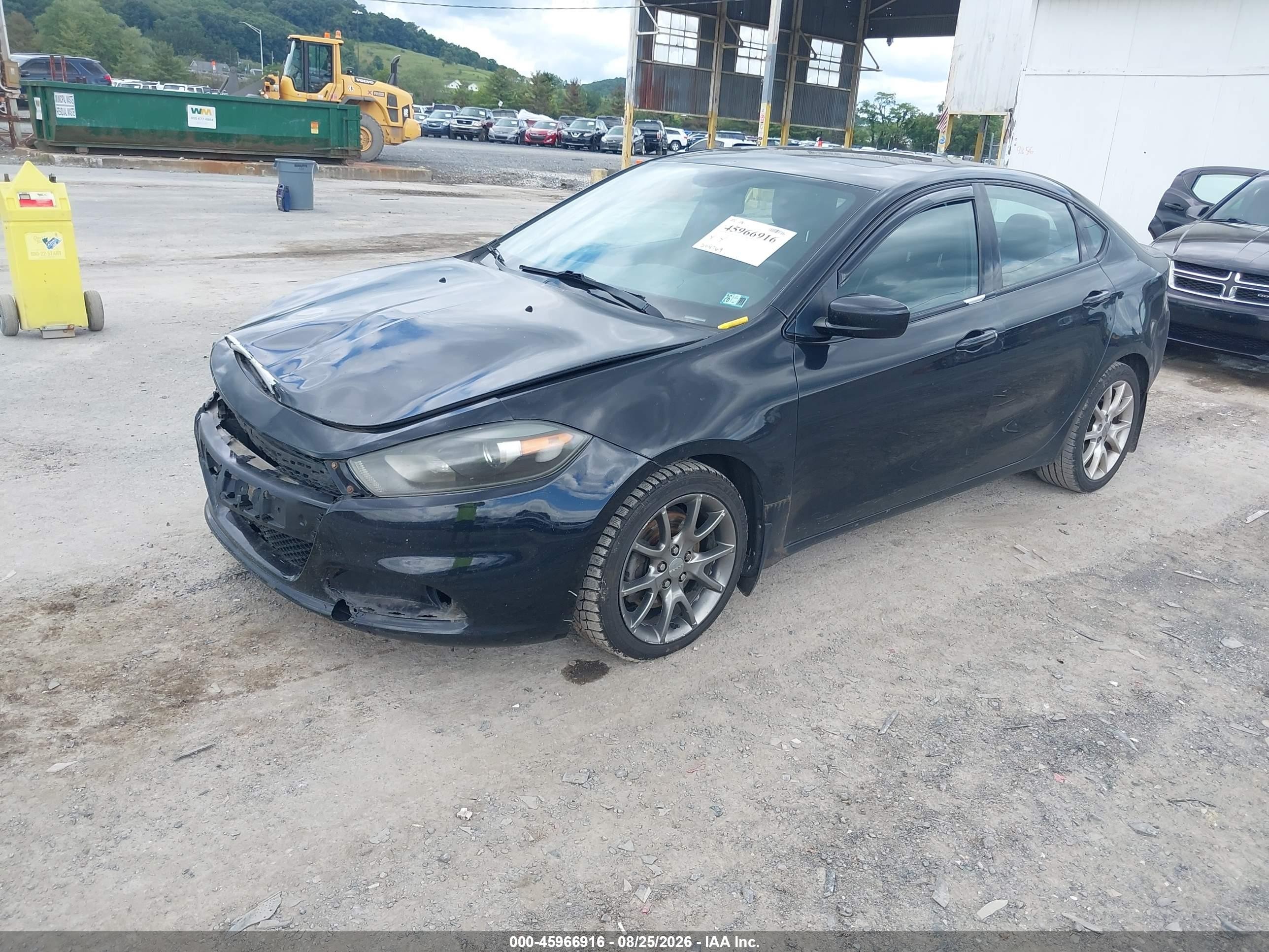 2014 Dodge Dart Sxt Black vin: 1C3CDFBB3ED674912