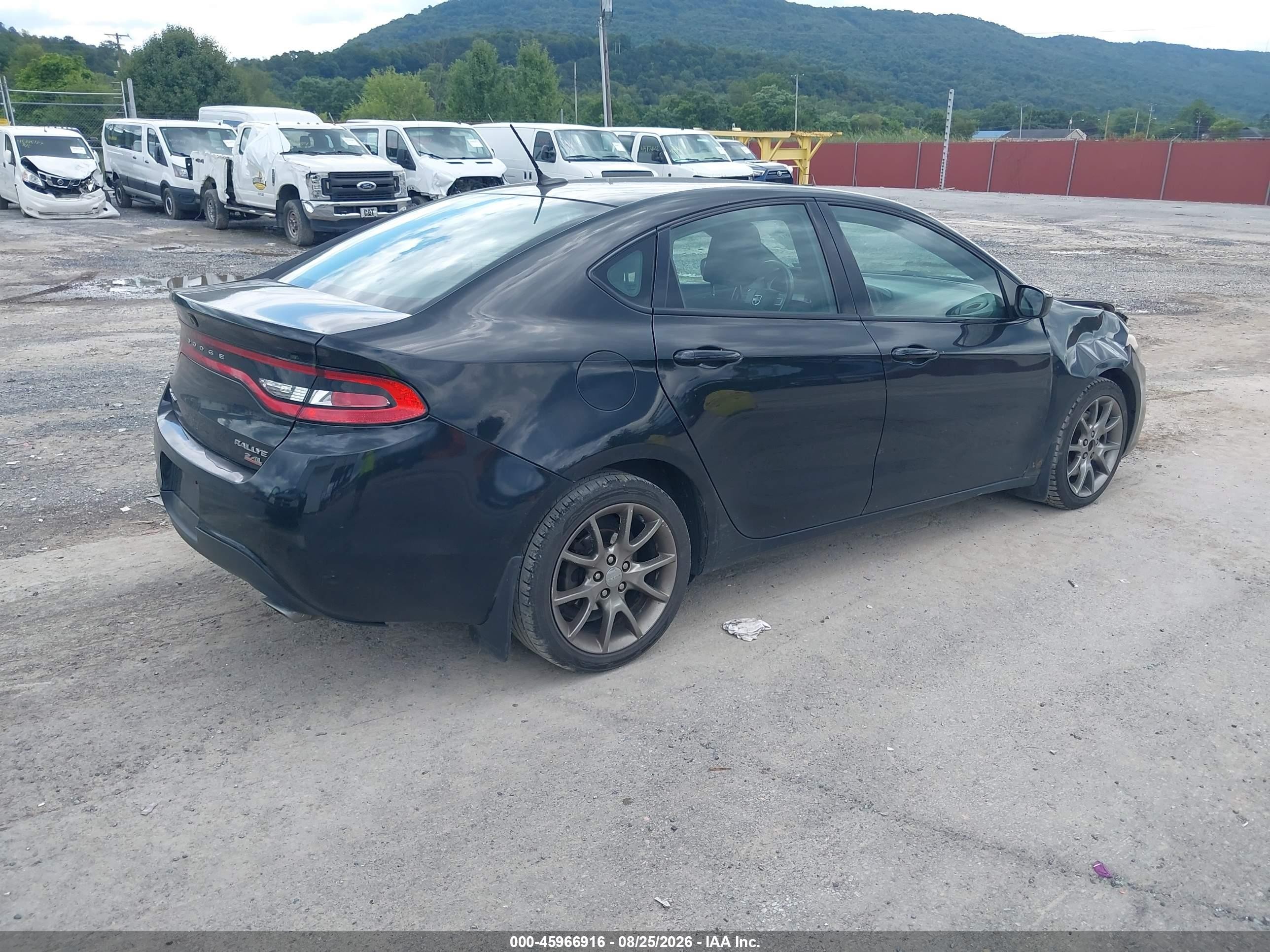 2014 Dodge Dart Sxt Black vin: 1C3CDFBB3ED674912