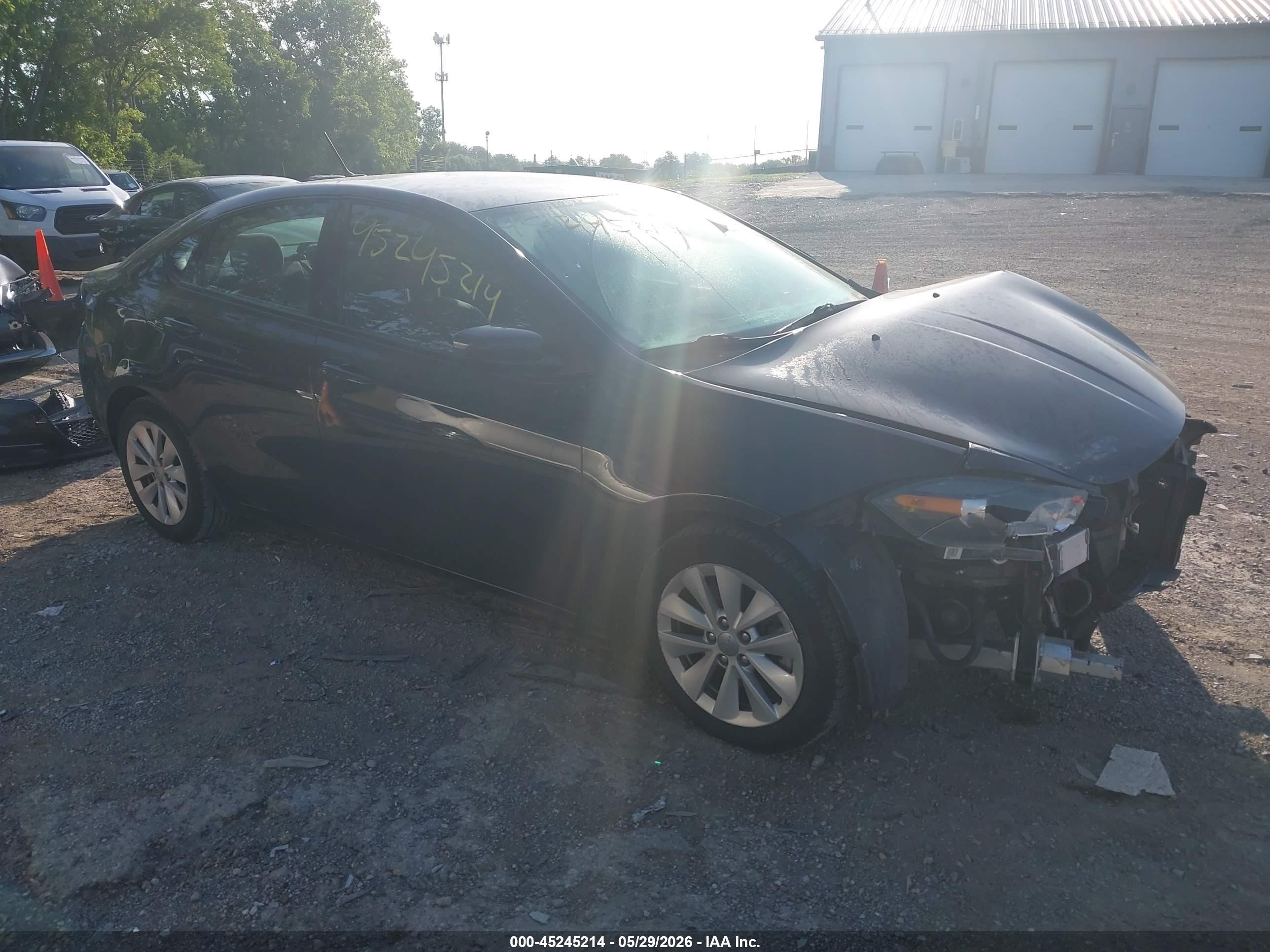 2014 Dodge Dart Sxt Black vin: 1C3CDFBB3ED677485