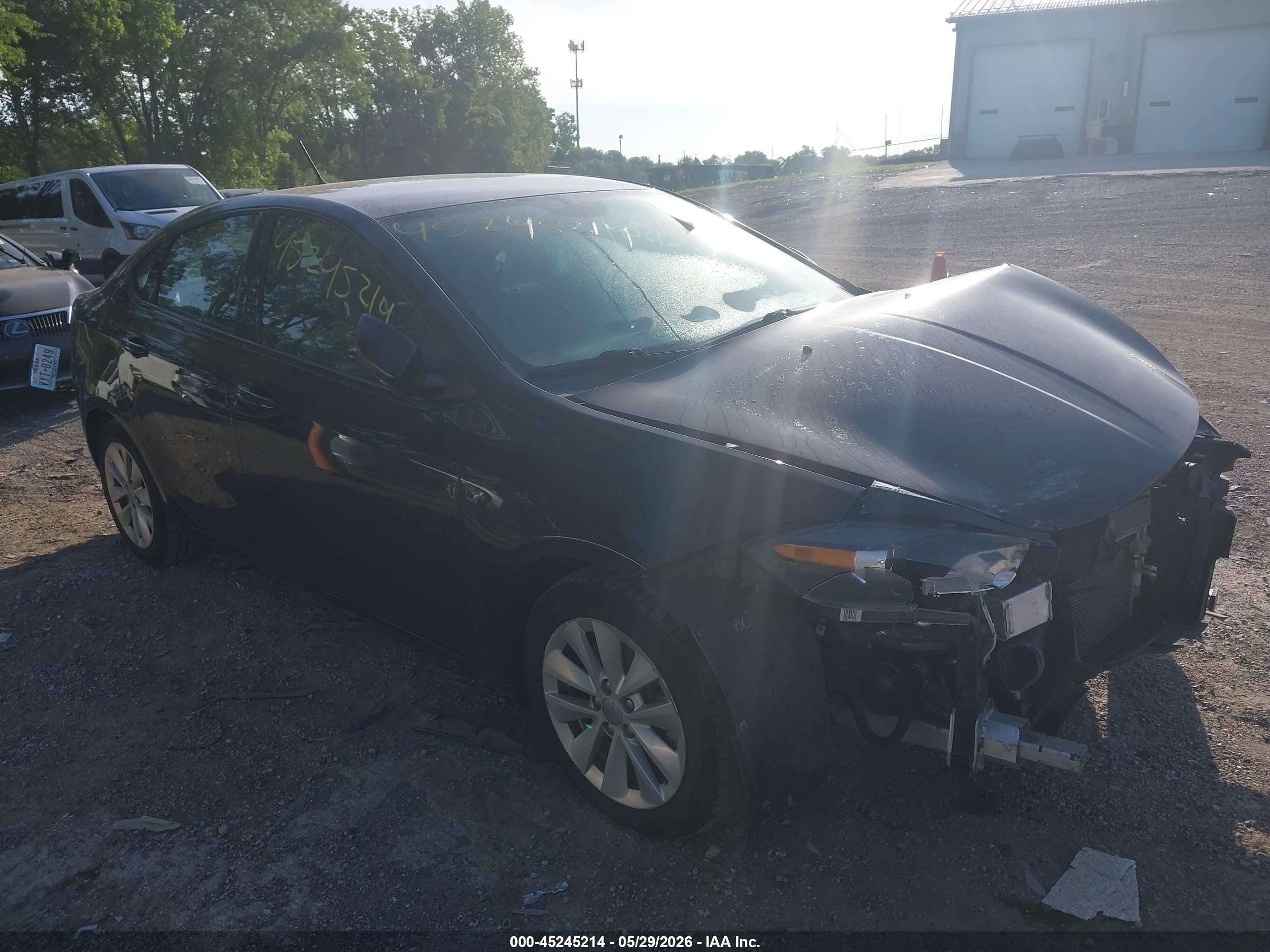 2014 Dodge Dart Sxt Black vin: 1C3CDFBB3ED677485