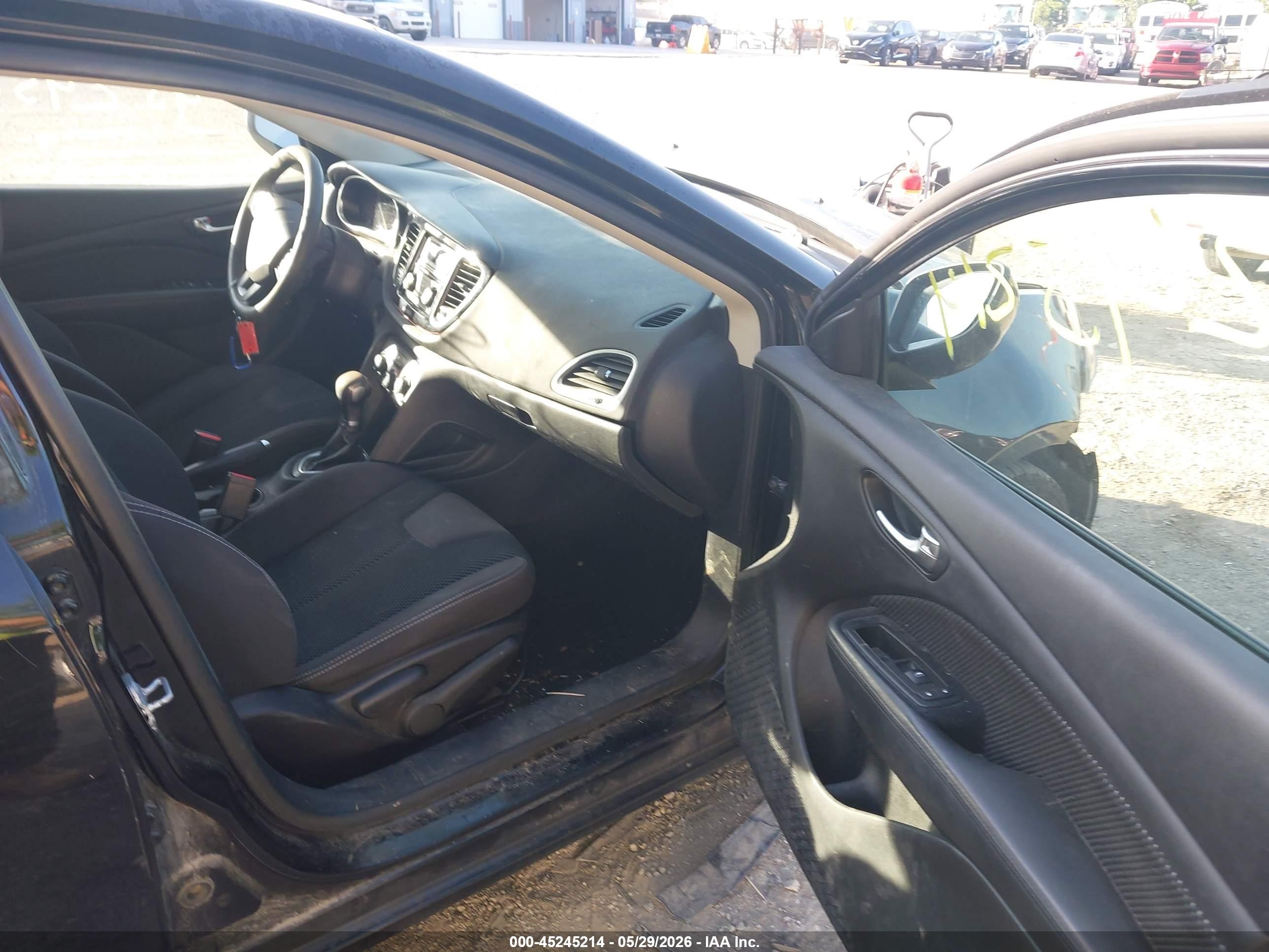 2014 Dodge Dart Sxt Black vin: 1C3CDFBB3ED677485