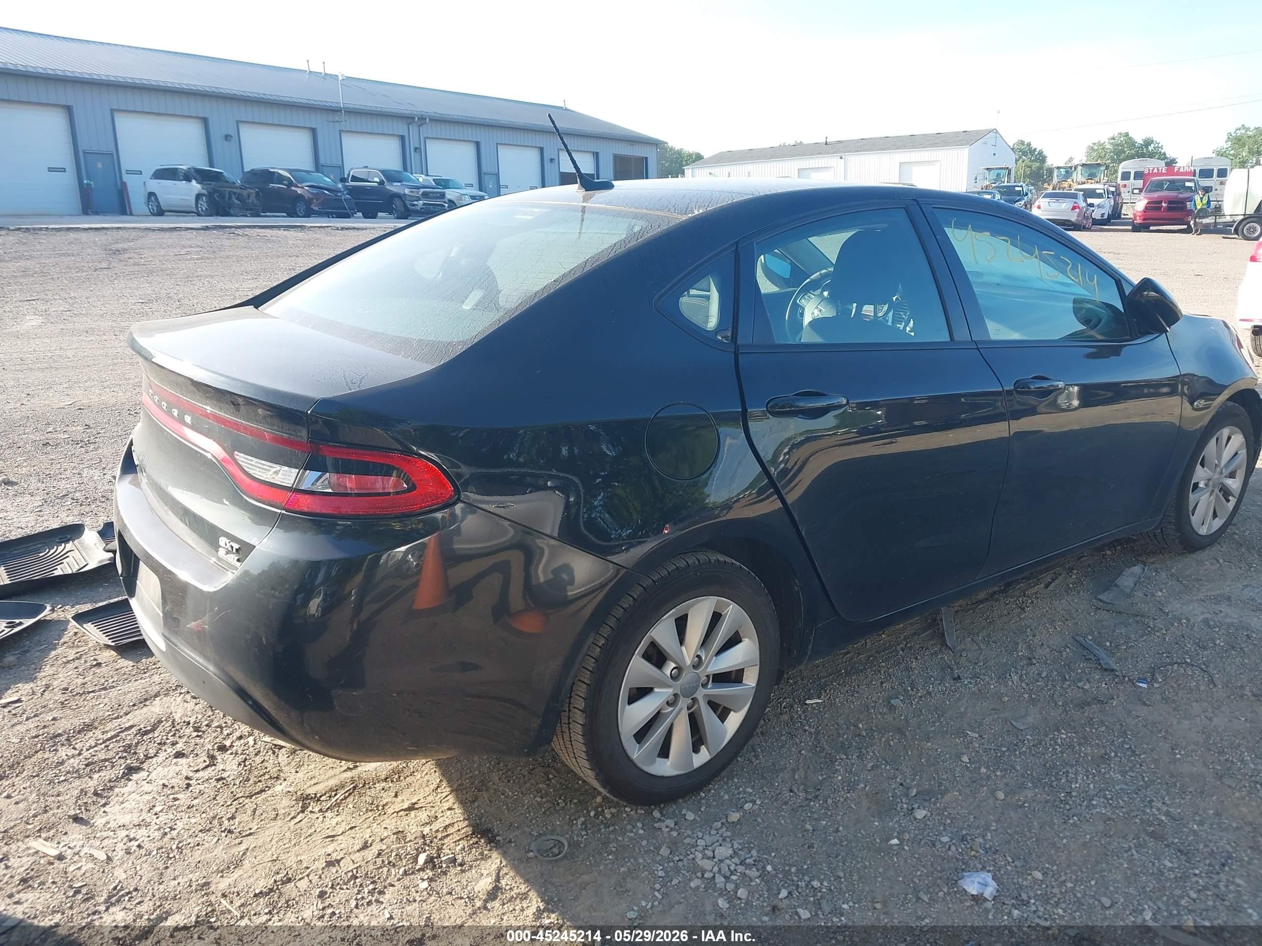 2014 Dodge Dart Sxt Black vin: 1C3CDFBB3ED677485