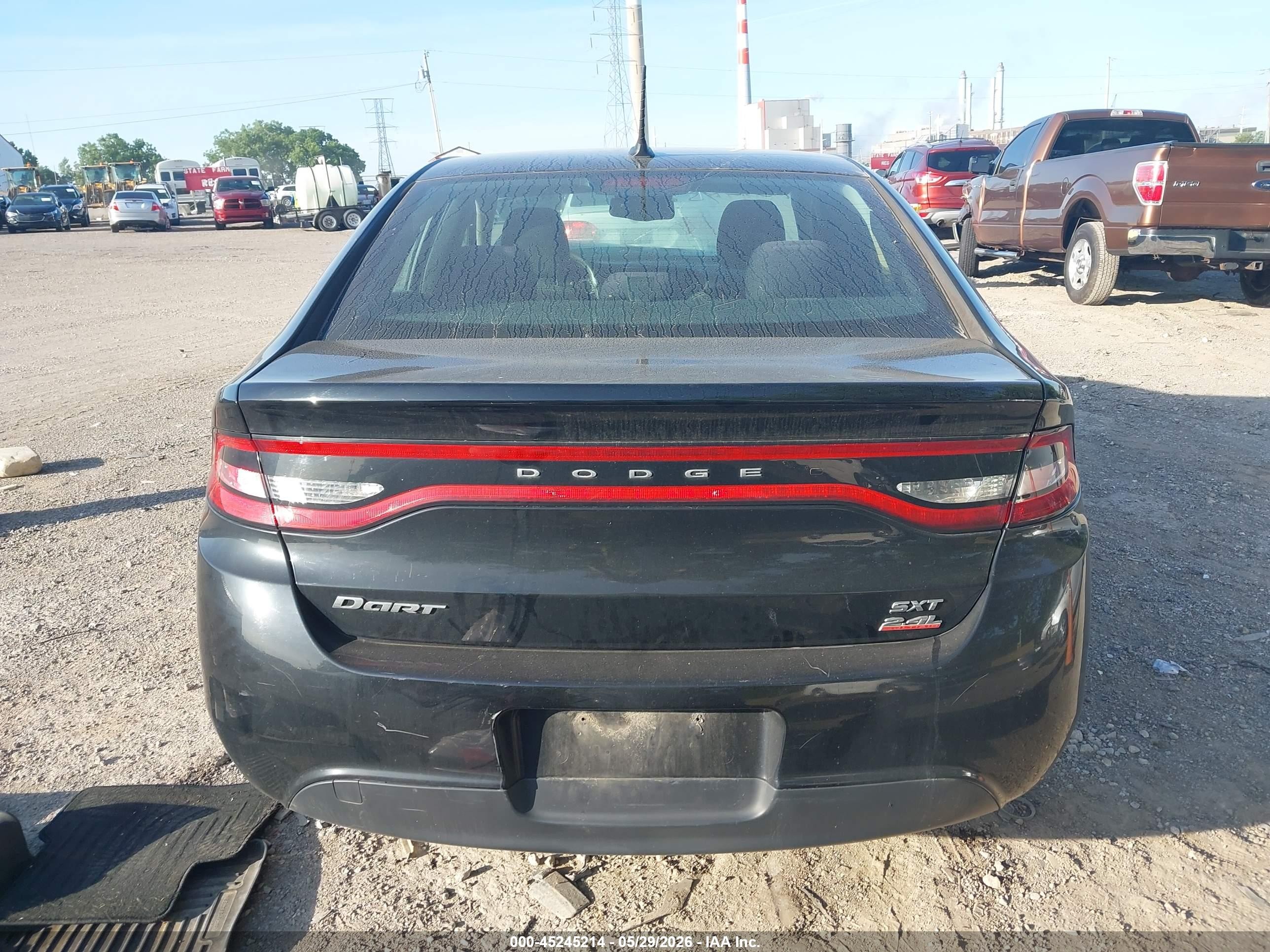 2014 Dodge Dart Sxt Black vin: 1C3CDFBB3ED677485