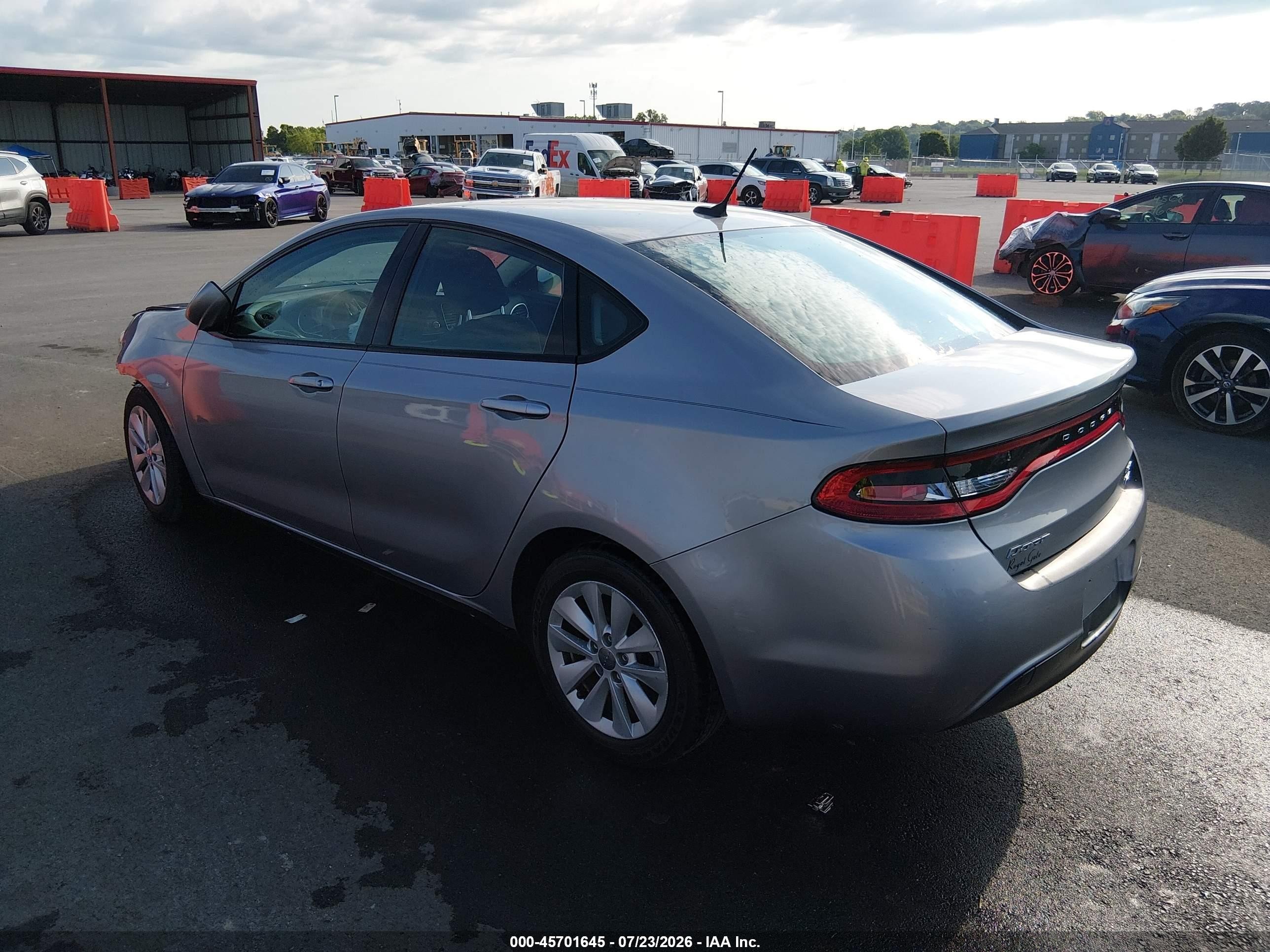 2014 Dodge Dart Sxt Gray vin: 1C3CDFBB3ED768692