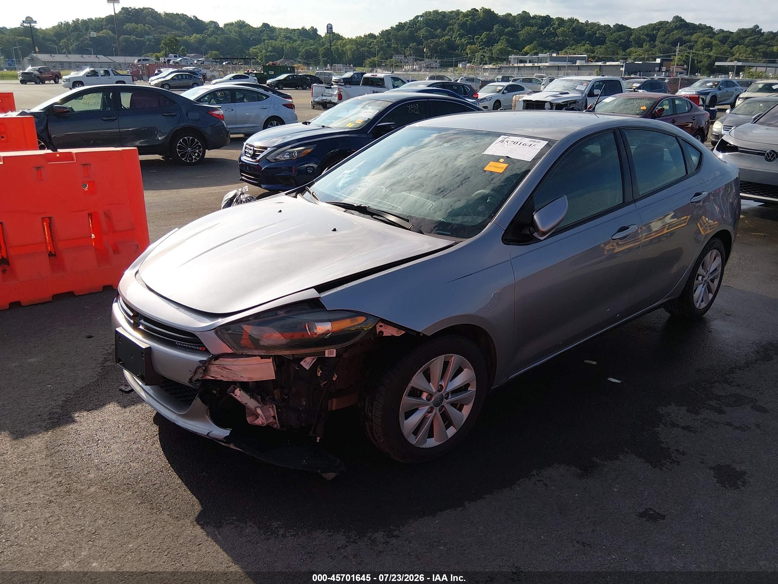 2014 Dodge Dart Sxt Gray vin: 1C3CDFBB3ED768692