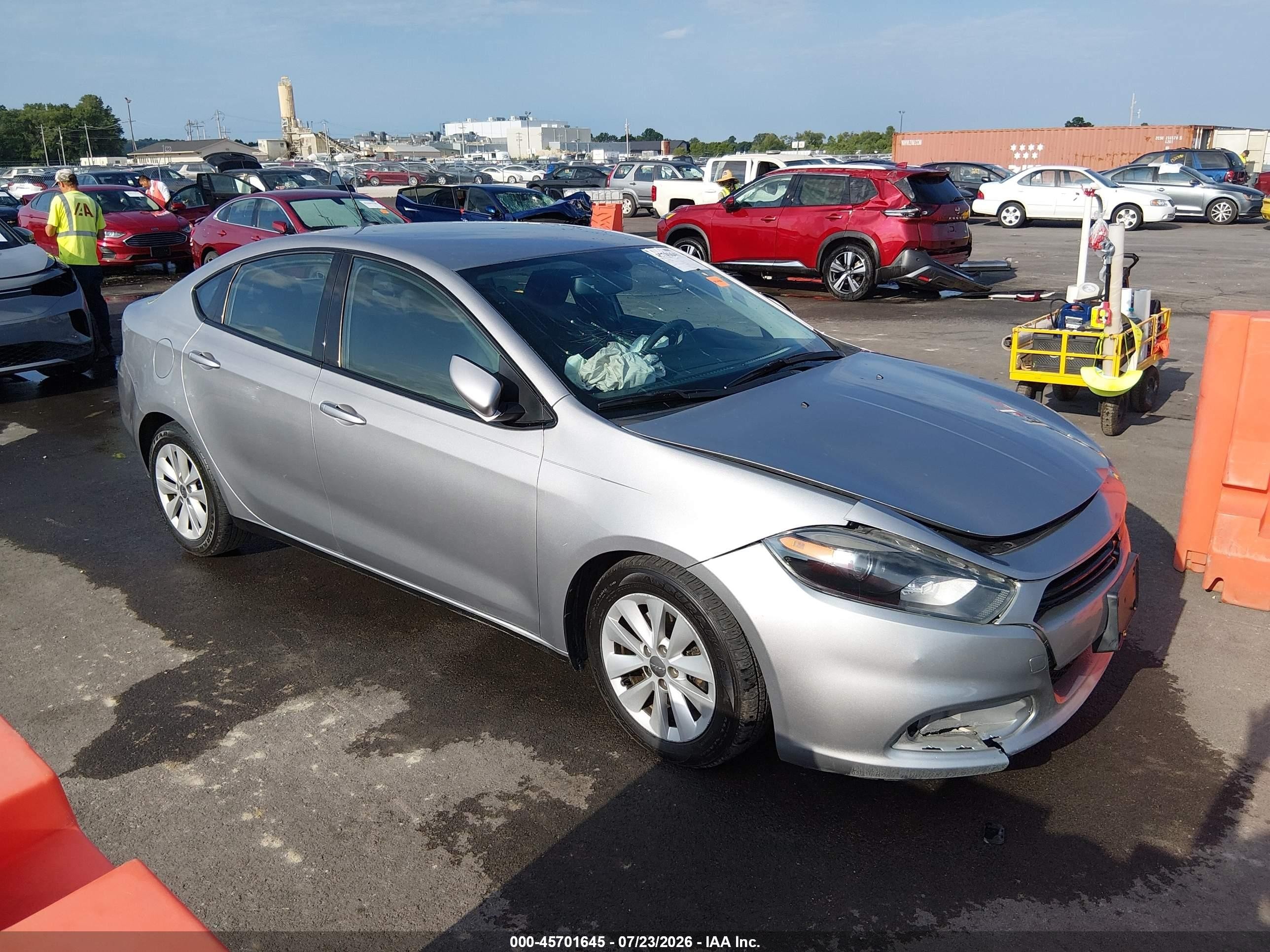 2014 Dodge Dart Sxt Gray vin: 1C3CDFBB3ED768692