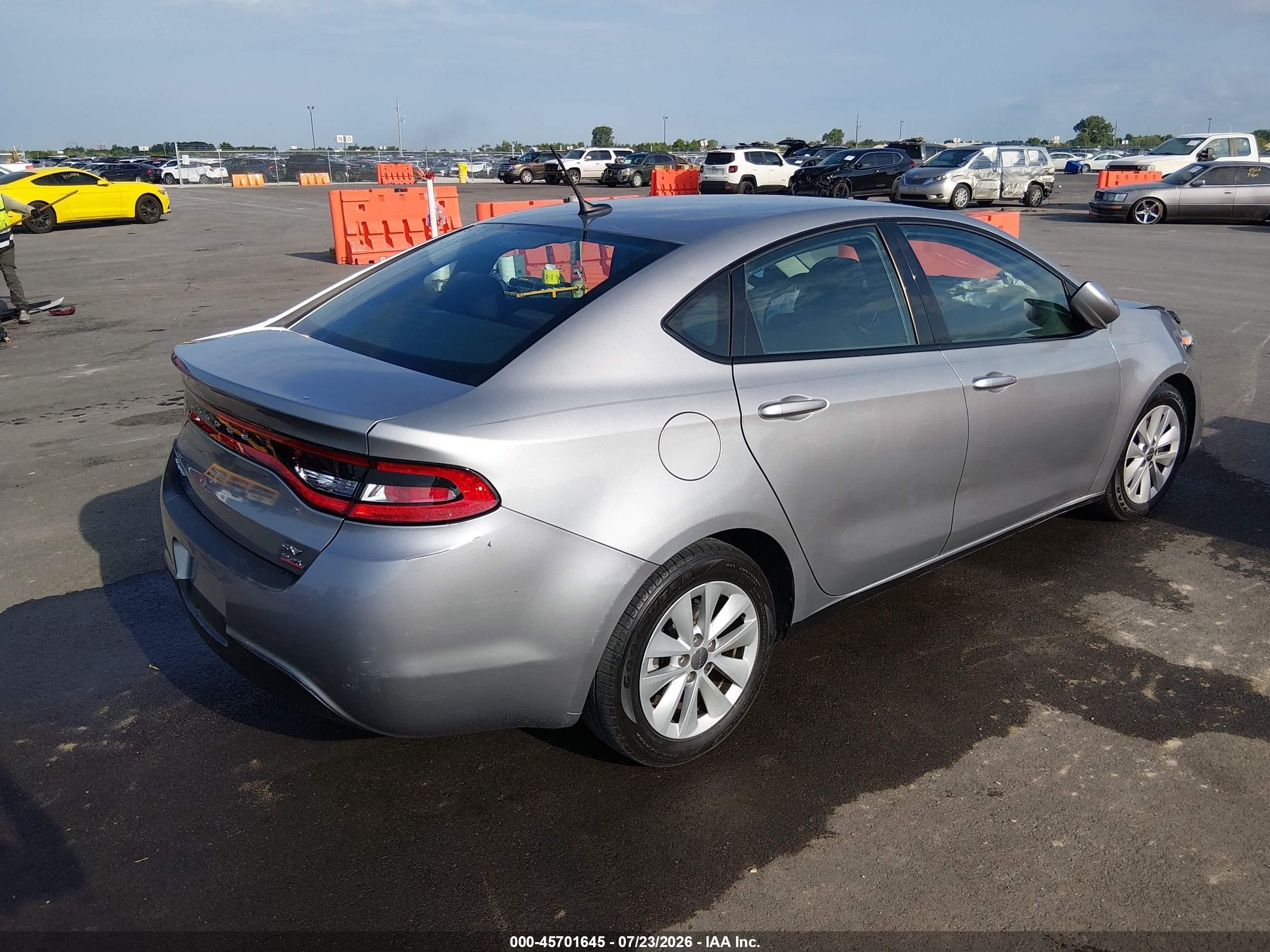 2014 Dodge Dart Sxt Gray vin: 1C3CDFBB3ED768692