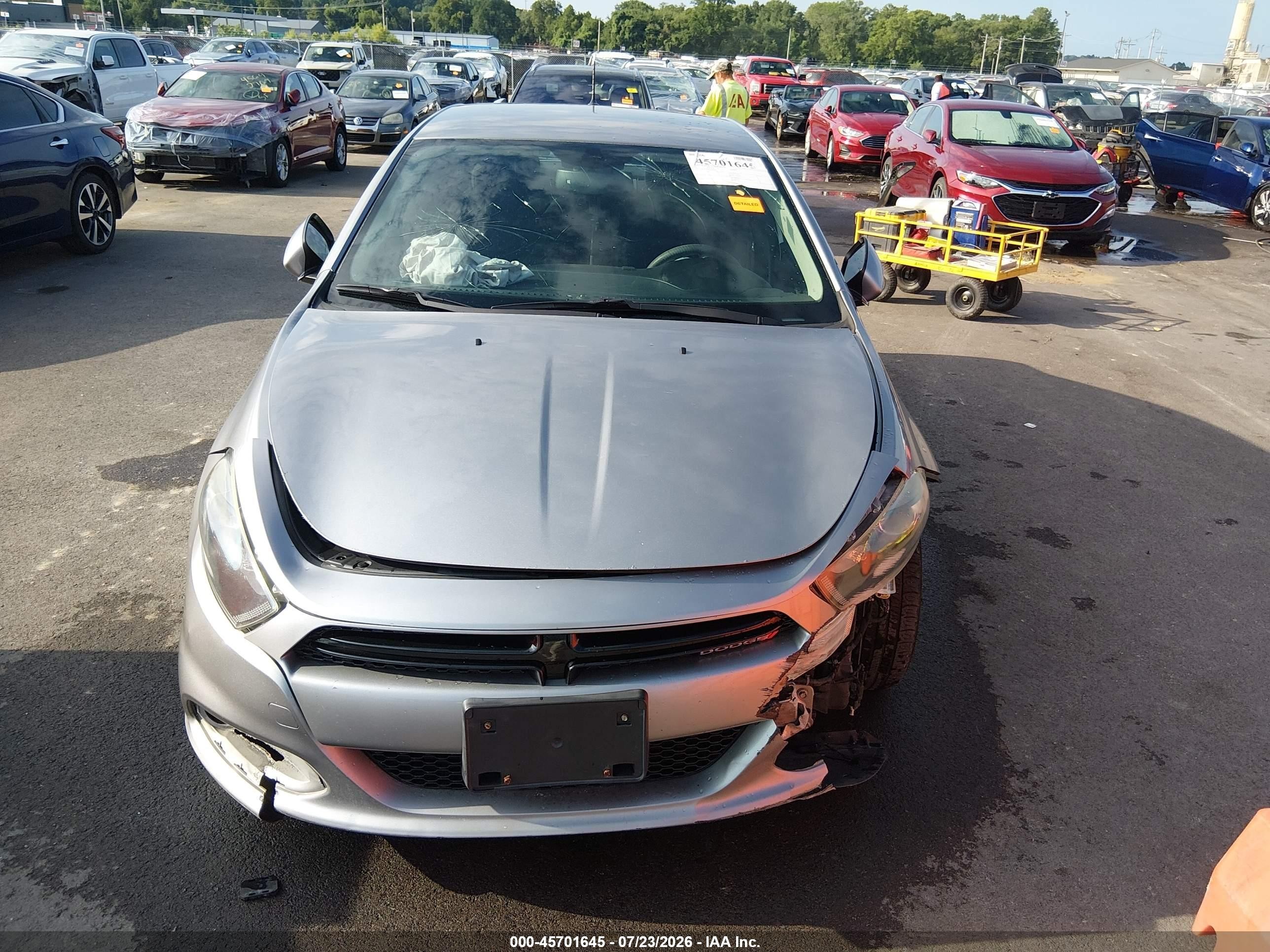 2014 Dodge Dart Sxt Gray vin: 1C3CDFBB3ED768692