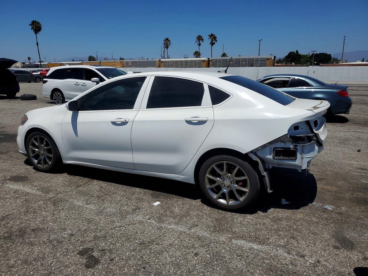 2014 Dodge Dart Sxt White vin: 1C3CDFBB3ED833394