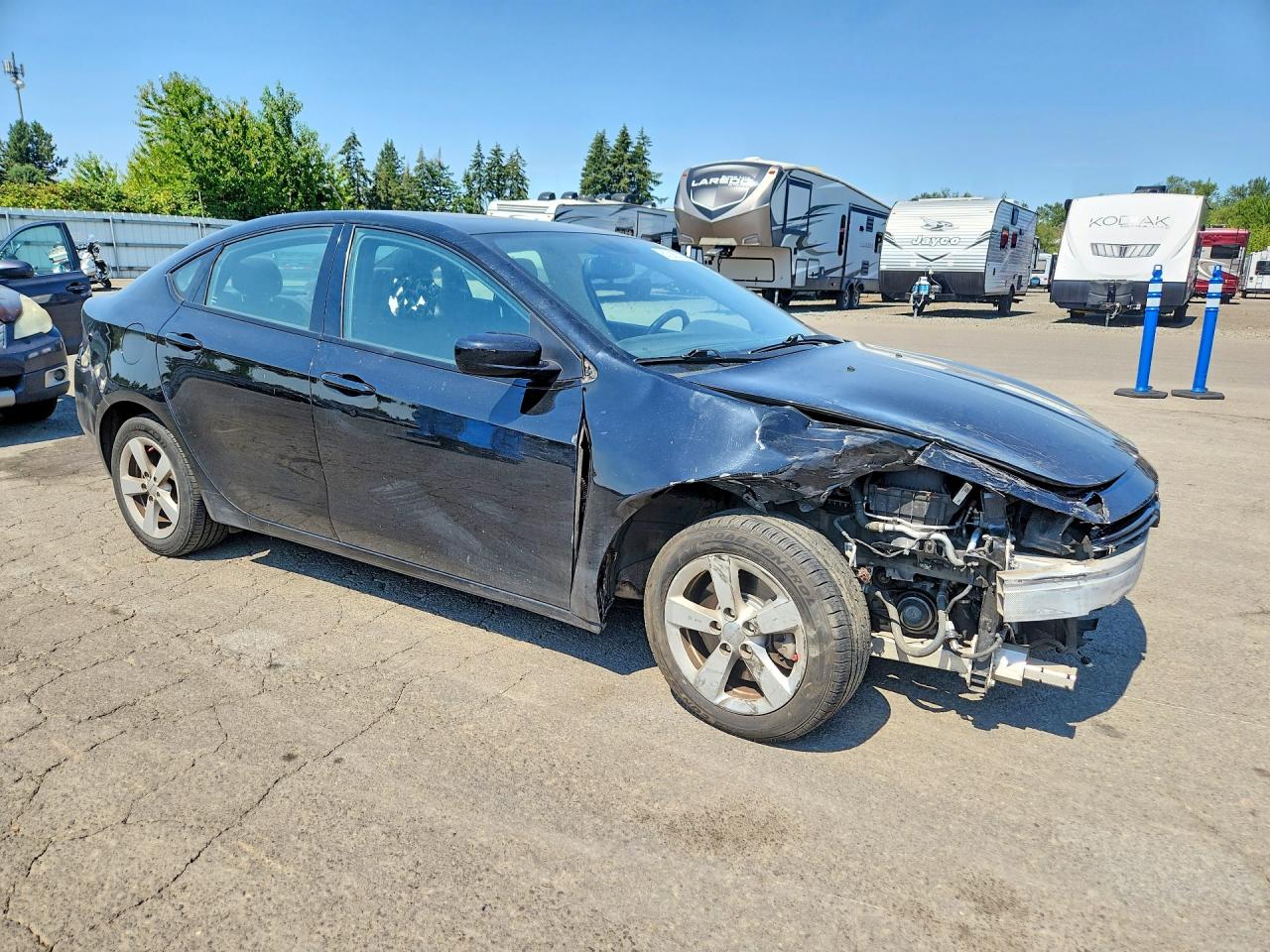 2015 Dodge Dart Sxt Black vin: 1C3CDFBB3FD117418