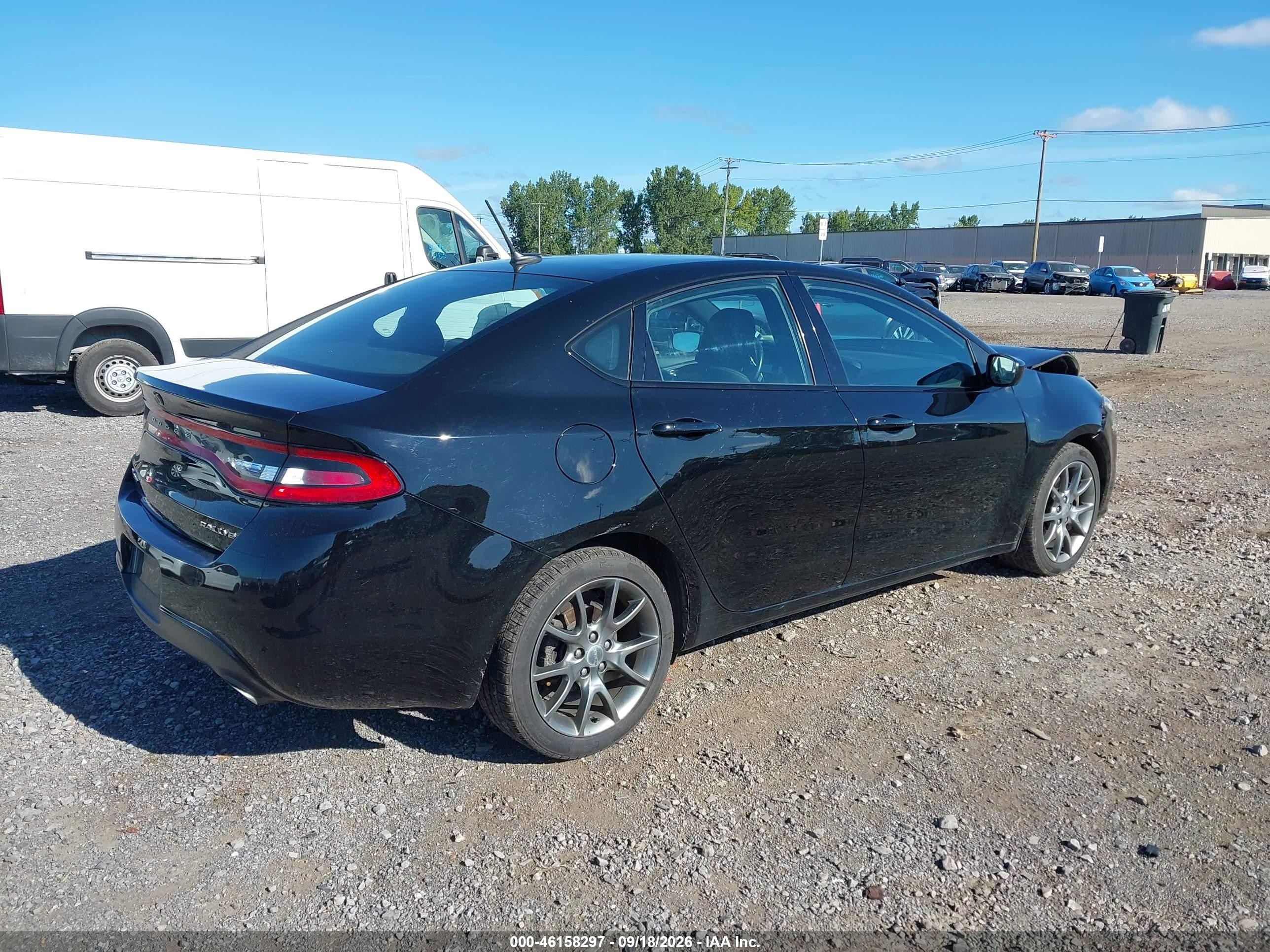 2015 Dodge Dart Sxt Black vin: 1C3CDFBB3FD140973