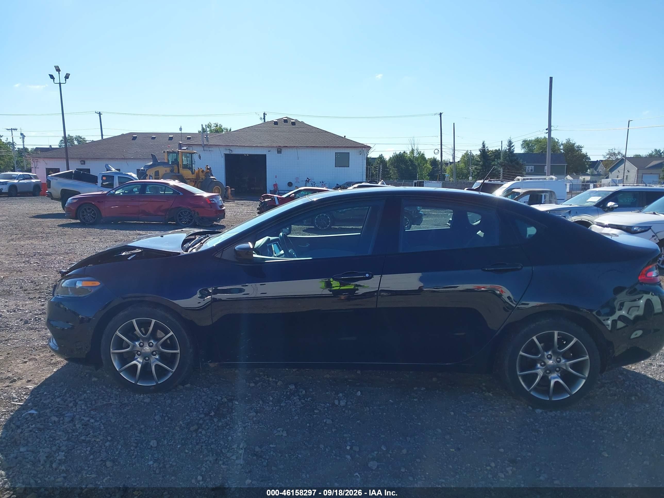 2015 Dodge Dart Sxt Black vin: 1C3CDFBB3FD140973