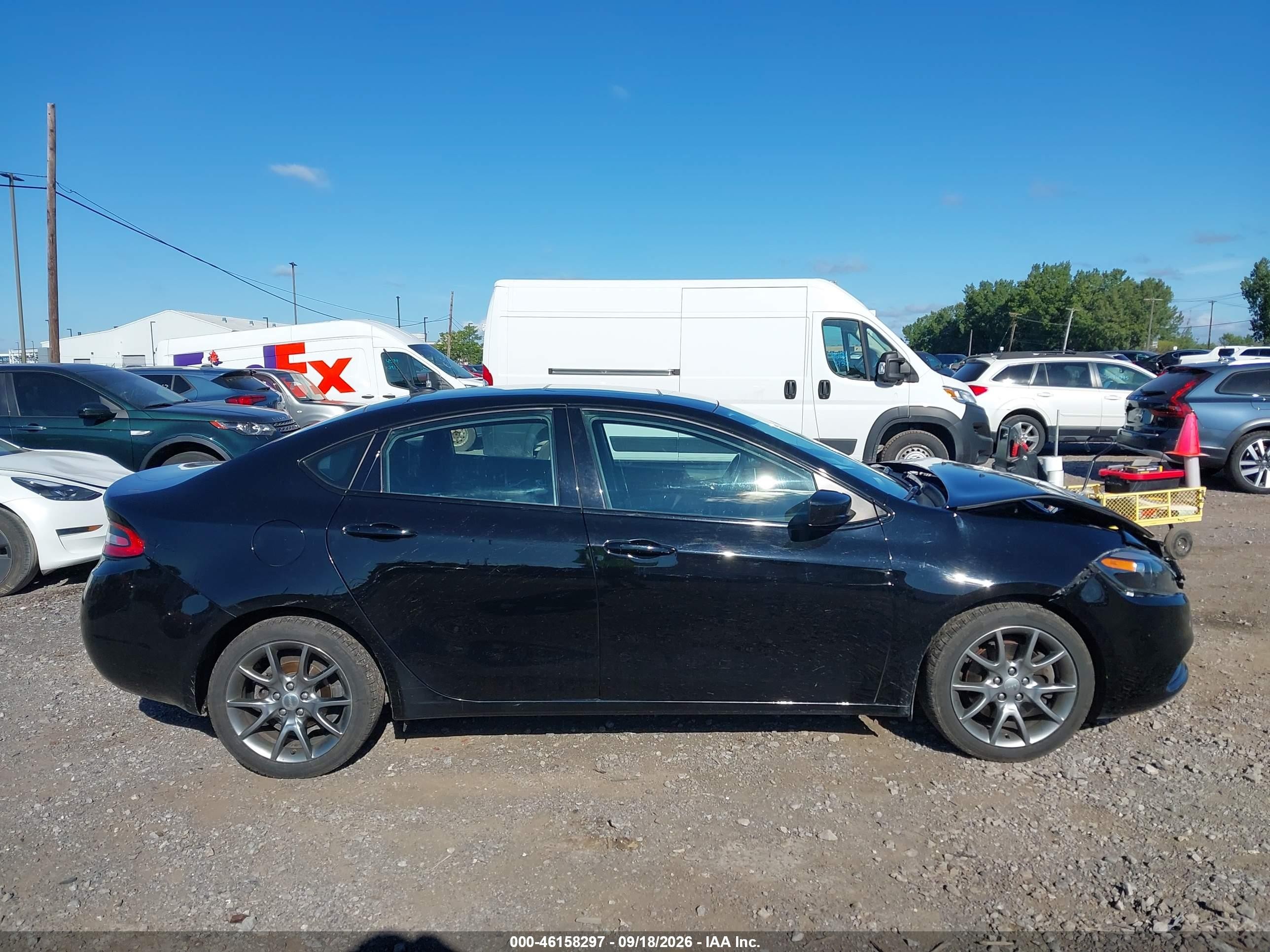 2015 Dodge Dart Sxt Black vin: 1C3CDFBB3FD140973