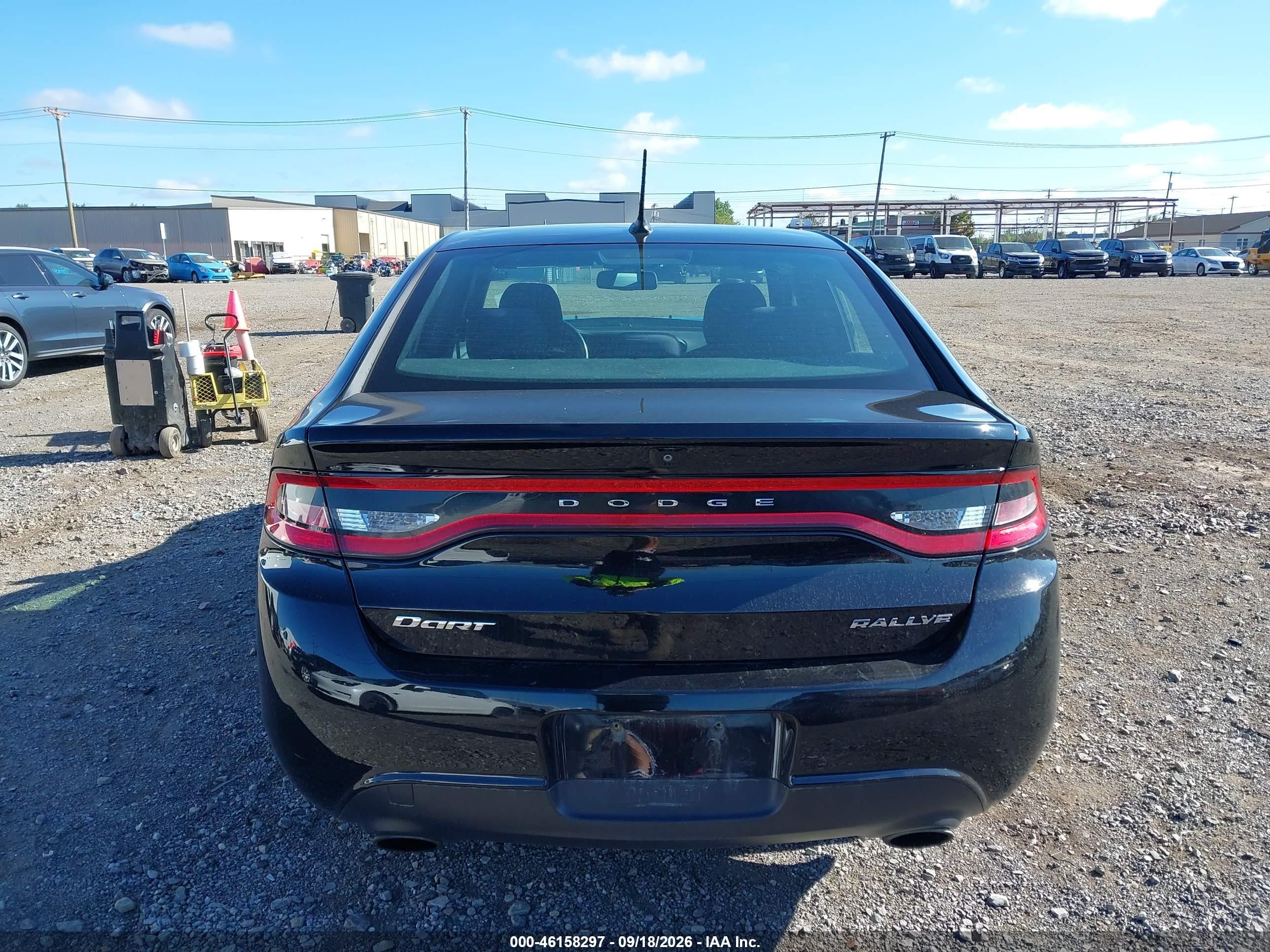 2015 Dodge Dart Sxt Black vin: 1C3CDFBB3FD140973