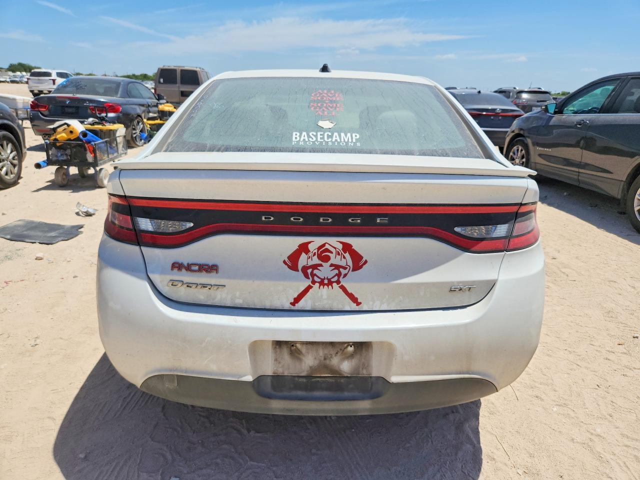 2015 Dodge Dart Sxt White vin: 1C3CDFBB3FD158521