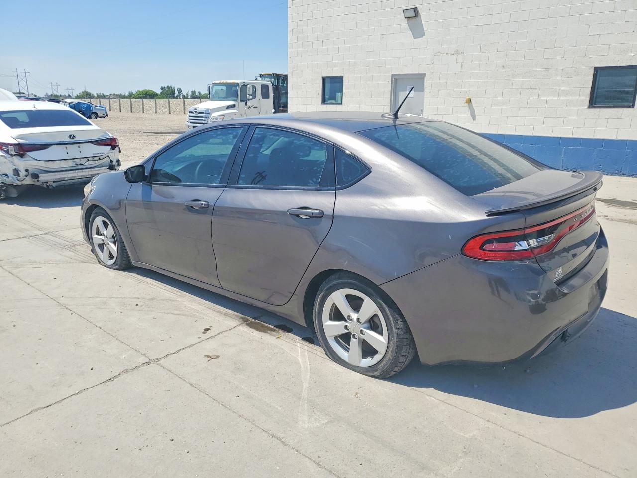 2015 Dodge Dart Sxt Gray vin: 1C3CDFBB3FD180647