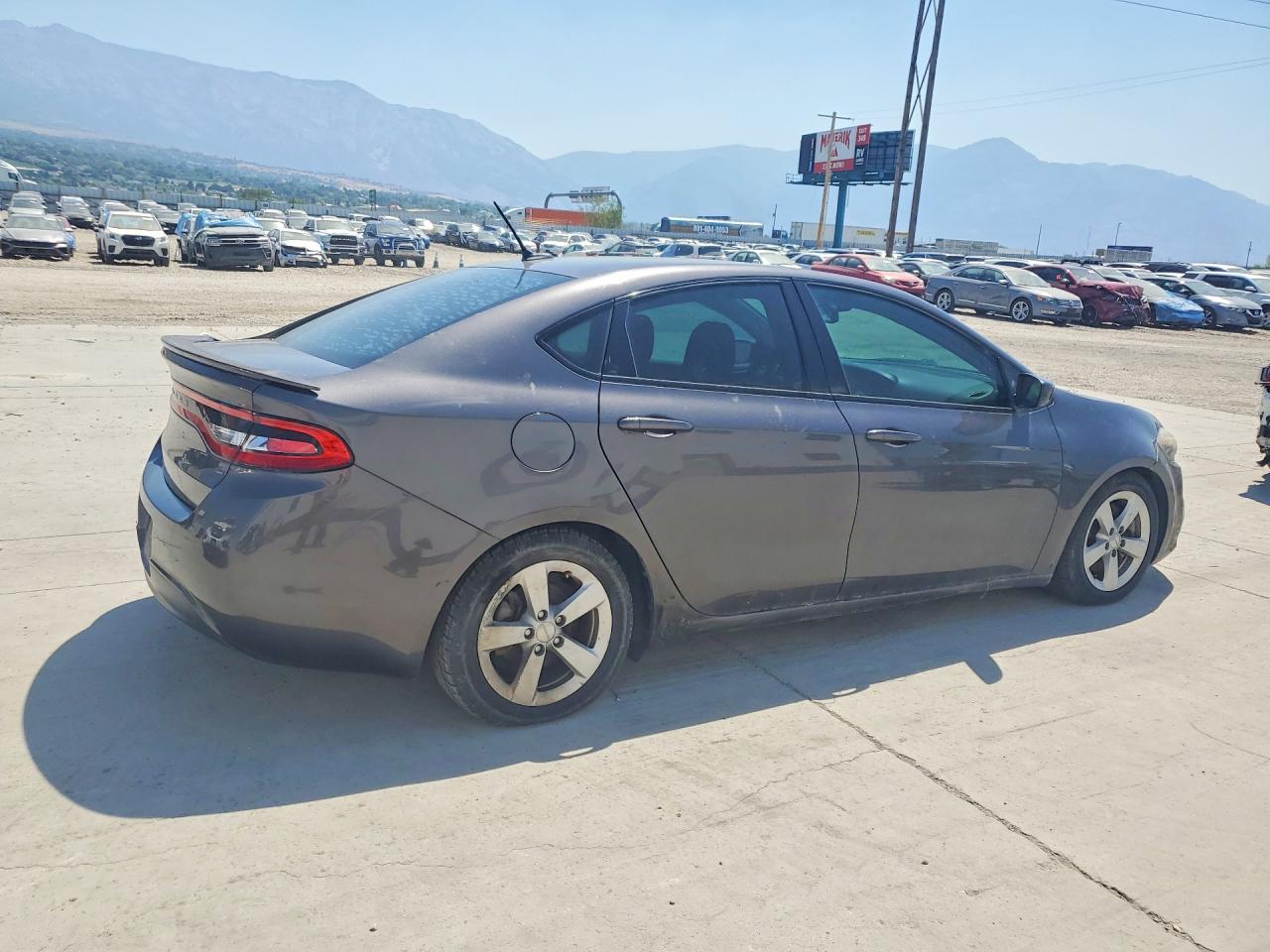 2015 Dodge Dart Sxt Gray vin: 1C3CDFBB3FD180647