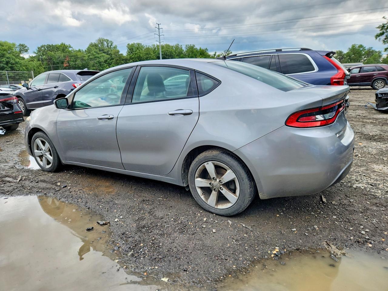 2015 Dodge Dart Sxt Silver vin: 1C3CDFBB3FD193463