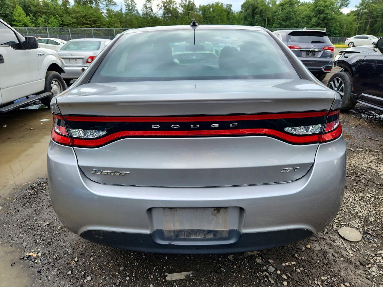 2015 Dodge Dart Sxt Silver vin: 1C3CDFBB3FD193463