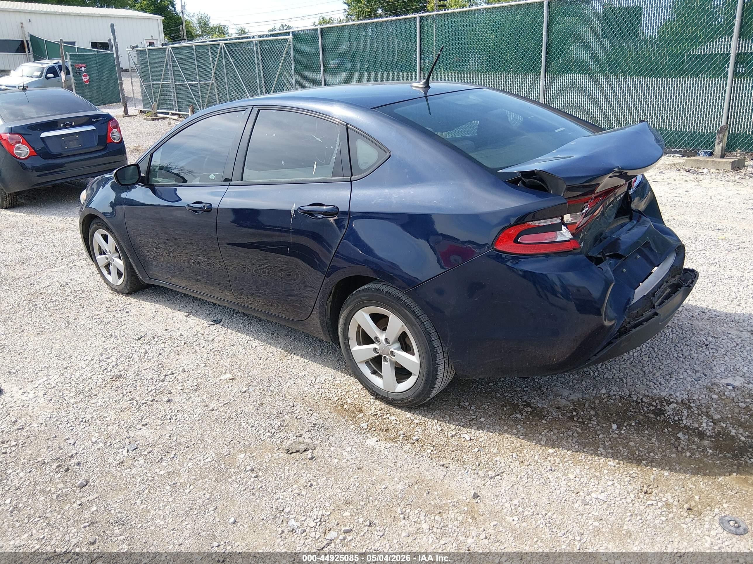 2015 Dodge Dart Sxt Dark Blue vin: 1C3CDFBB3FD265763