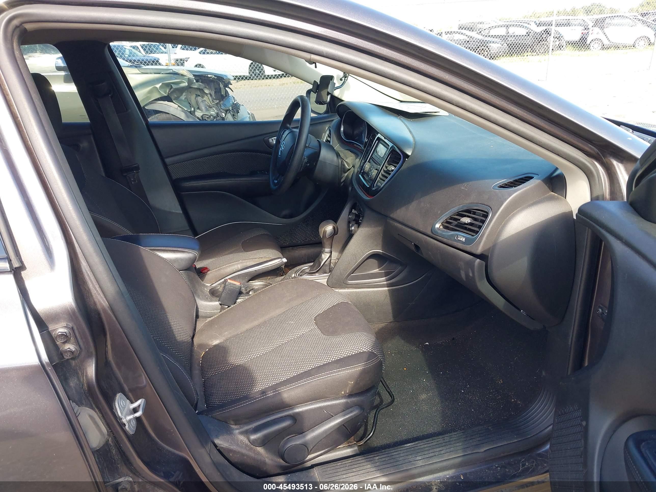 2015 Dodge Dart Sxt Gray vin: 1C3CDFBB3FD364440