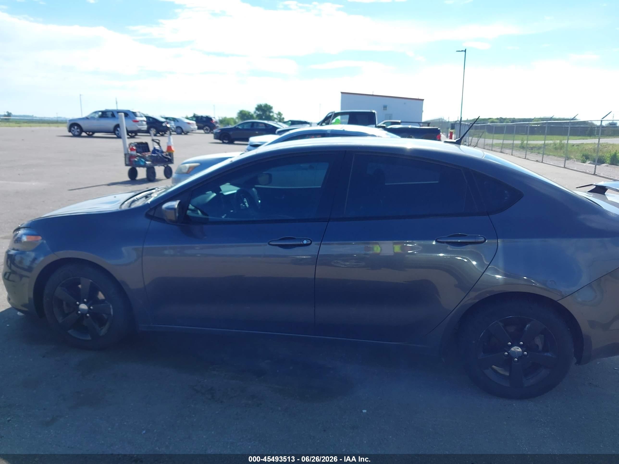 2015 Dodge Dart Sxt Gray vin: 1C3CDFBB3FD364440