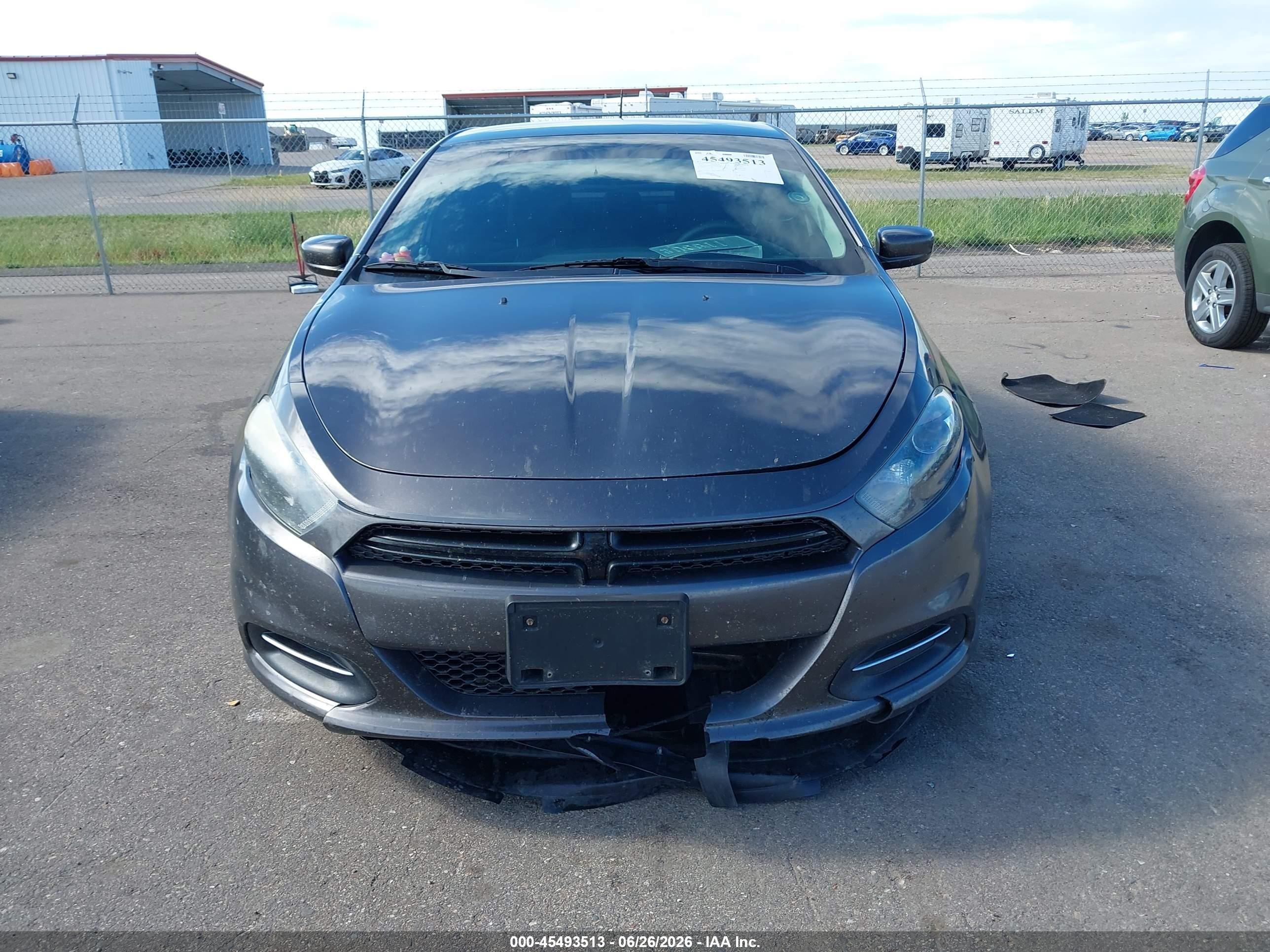 2015 Dodge Dart Sxt Gray vin: 1C3CDFBB3FD364440