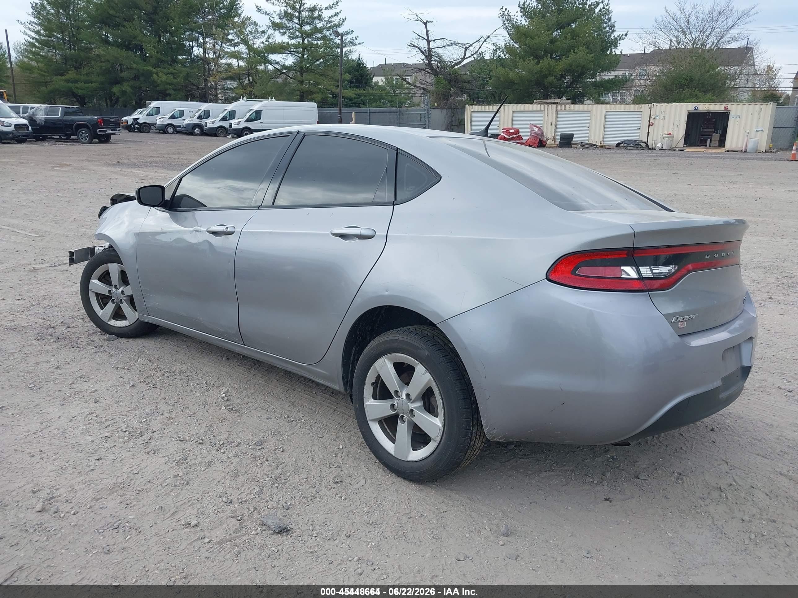 2015 Dodge Dart Sxt Silver vin: 1C3CDFBB3FD420425