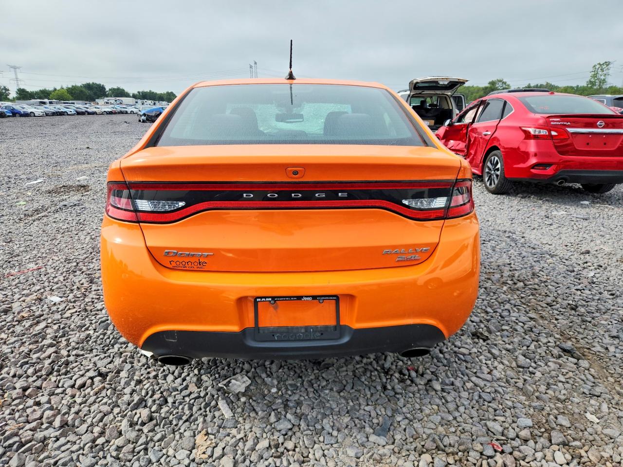 2014 Dodge Dart Sxt Orange vin: 1C3CDFBB4ED668102