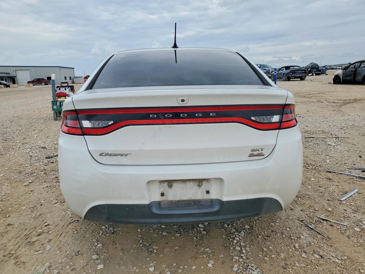 2014 Dodge Dart Sxt White vin: 1C3CDFBB4ED675115