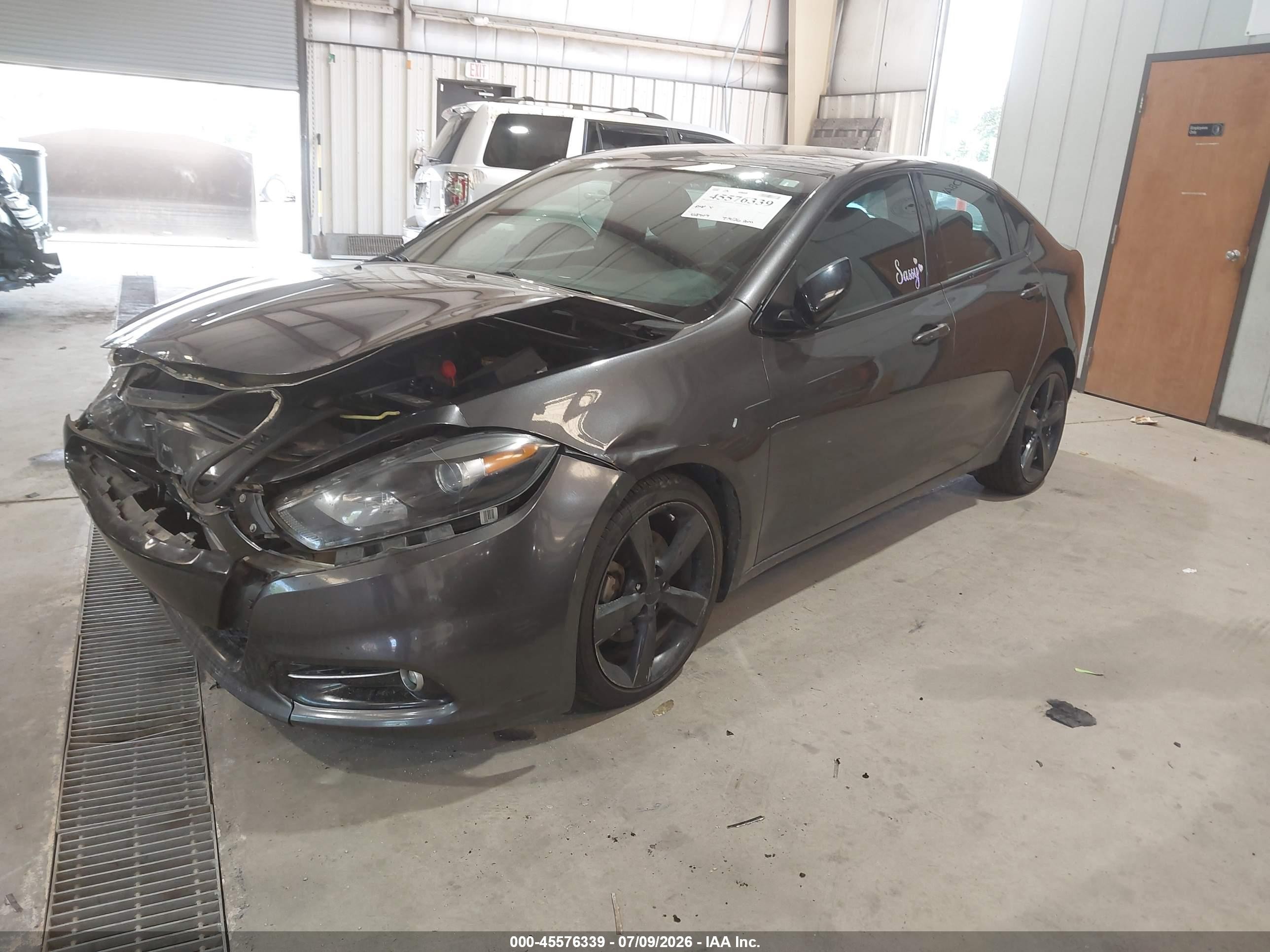 2014 Dodge Dart Sxt Gray vin: 1C3CDFBB4ED775960