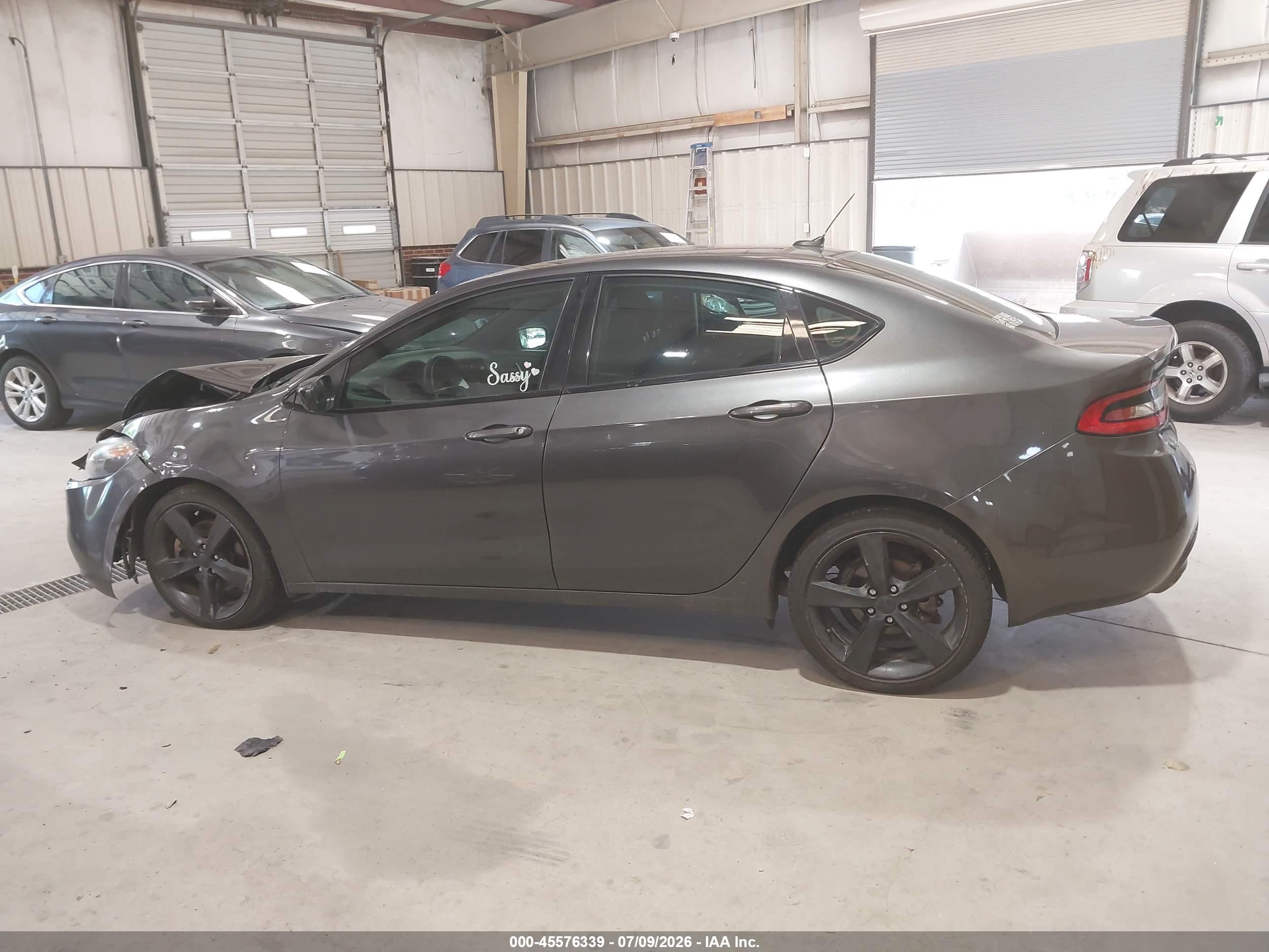 2014 Dodge Dart Sxt Gray vin: 1C3CDFBB4ED775960