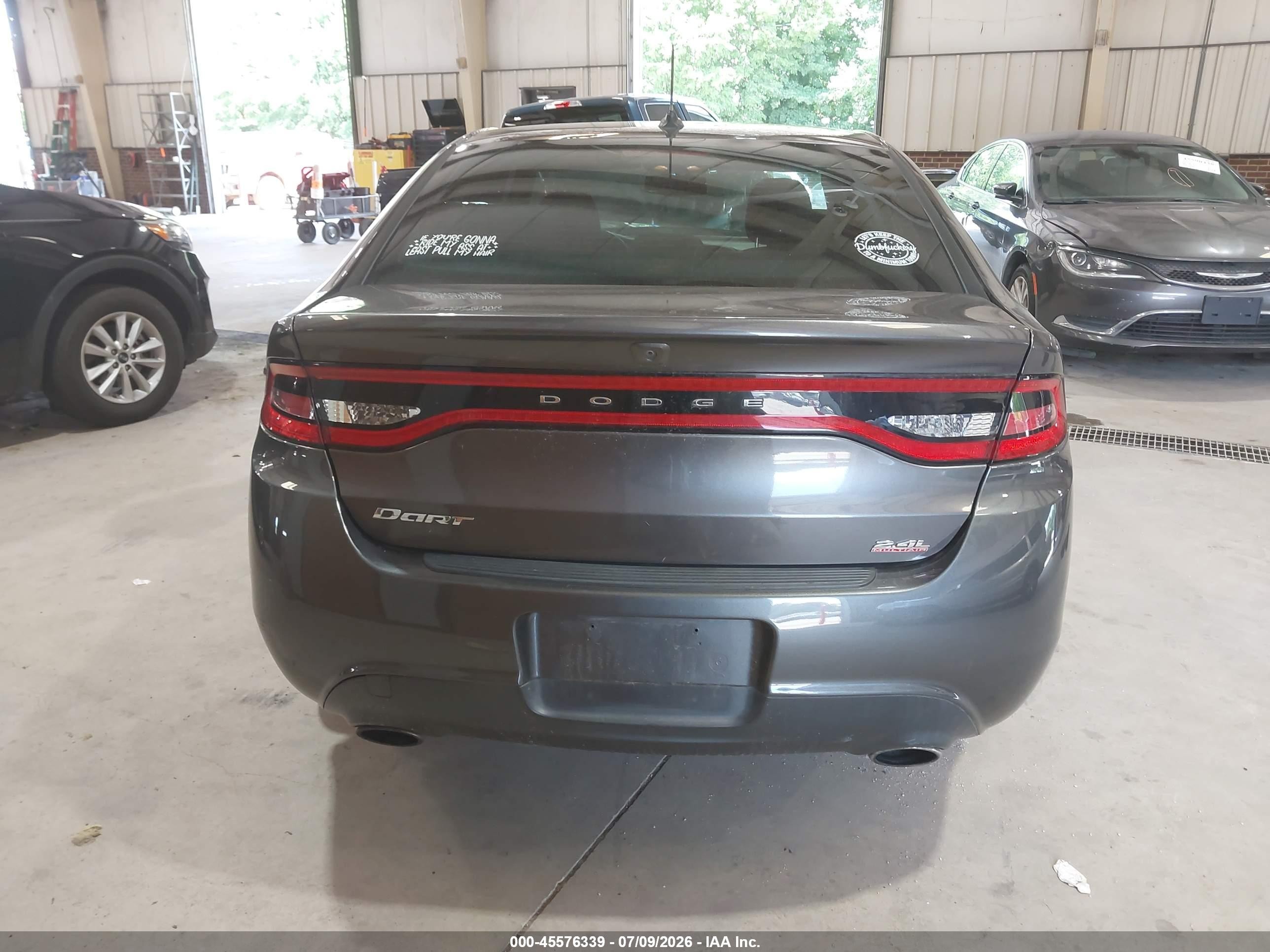 2014 Dodge Dart Sxt Gray vin: 1C3CDFBB4ED775960