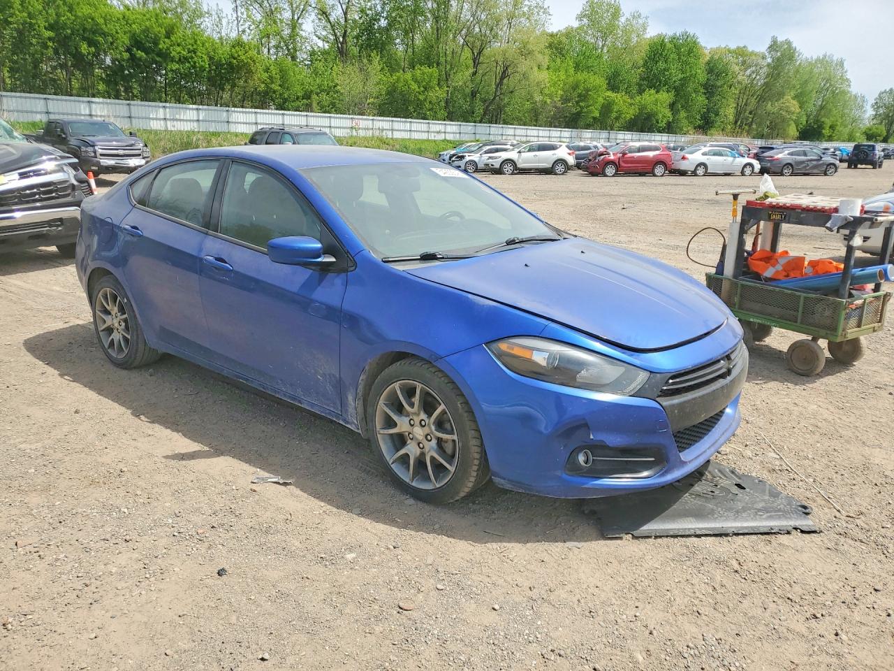 2014 Dodge Dart Sxt Blue vin: 1C3CDFBB4ED866985