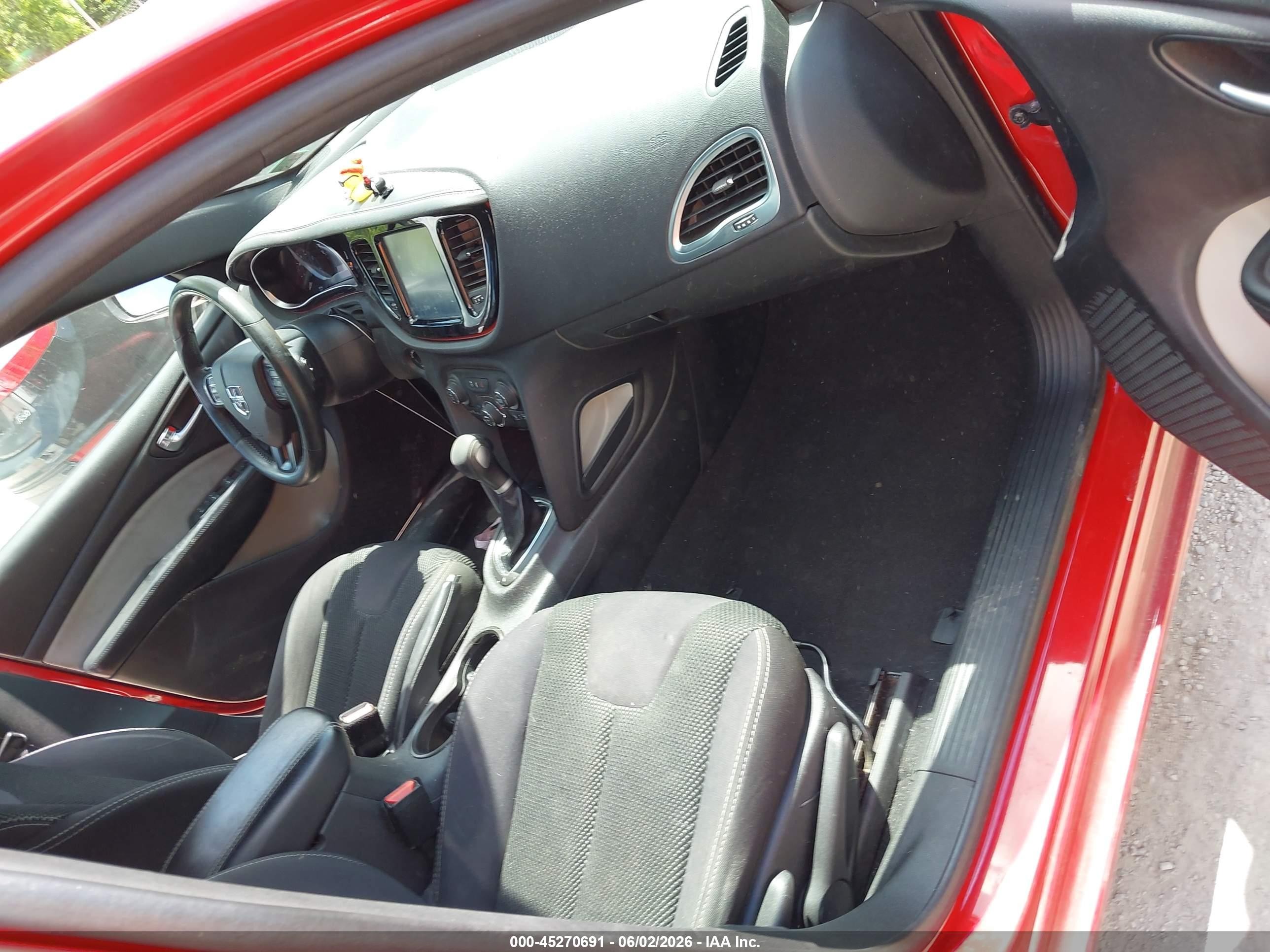 2014 Dodge Dart Sxt Red vin: 1C3CDFBB4ED903517